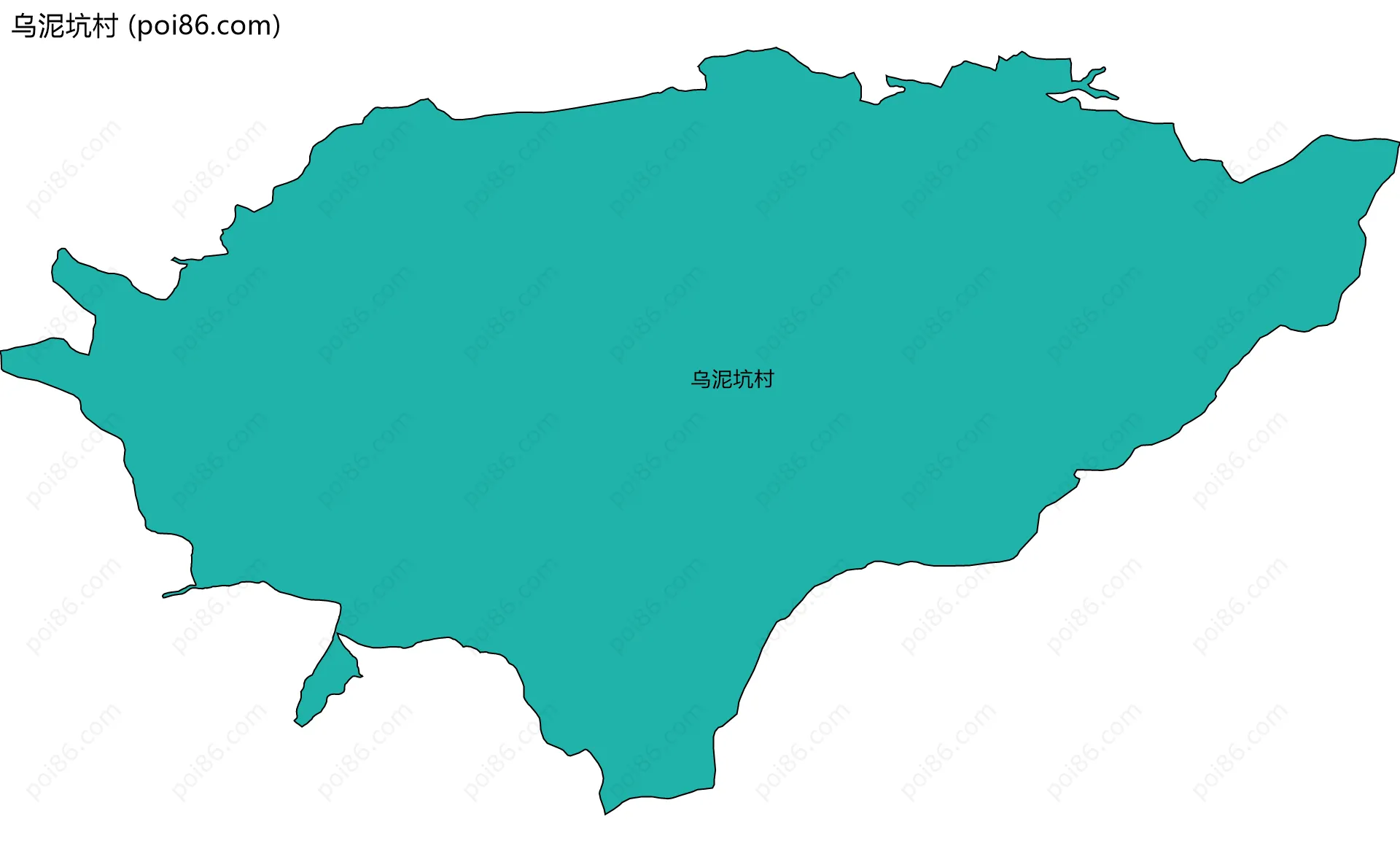 乌泥坑村边界地图