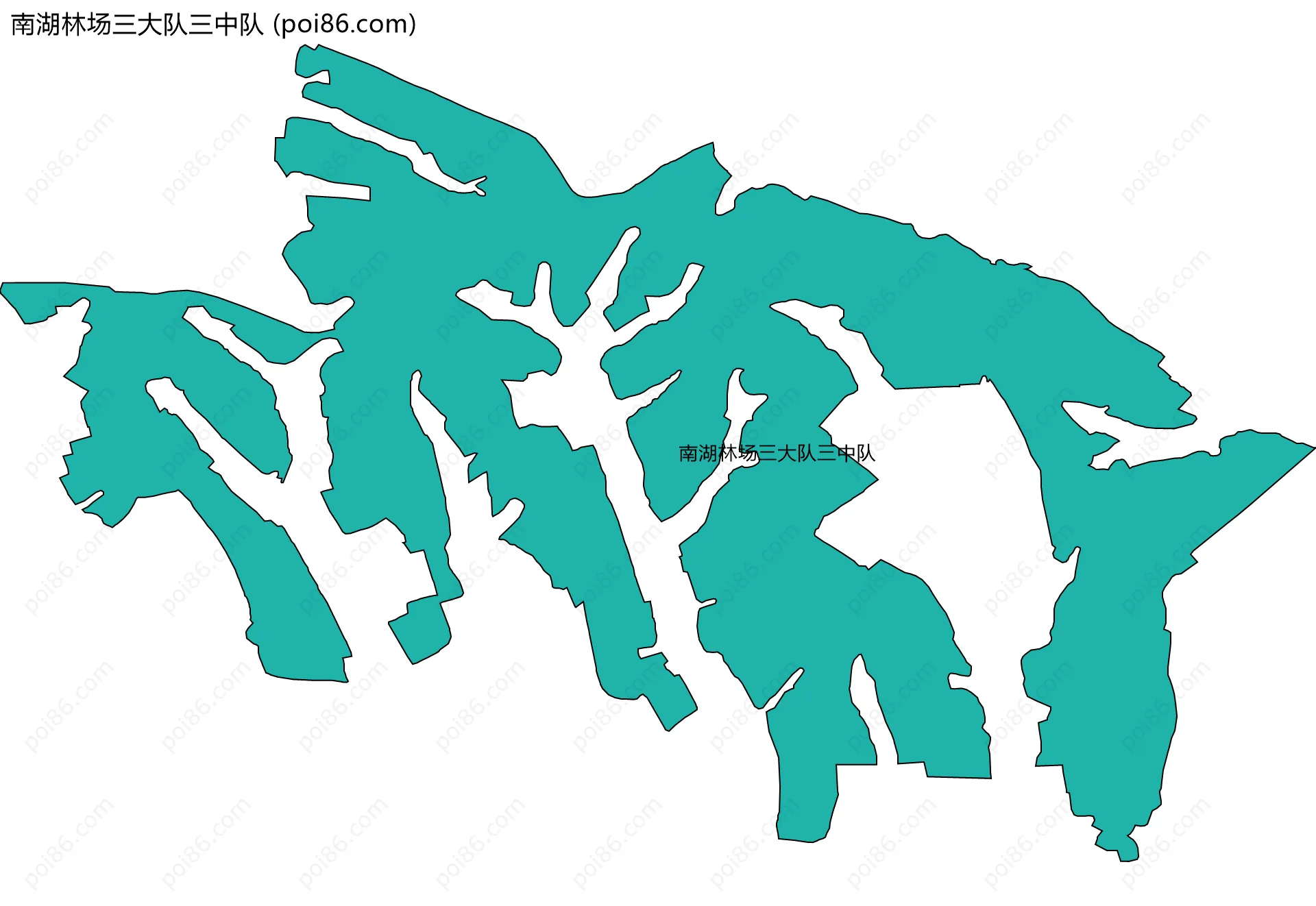 南湖林场三大队三中队边界地图