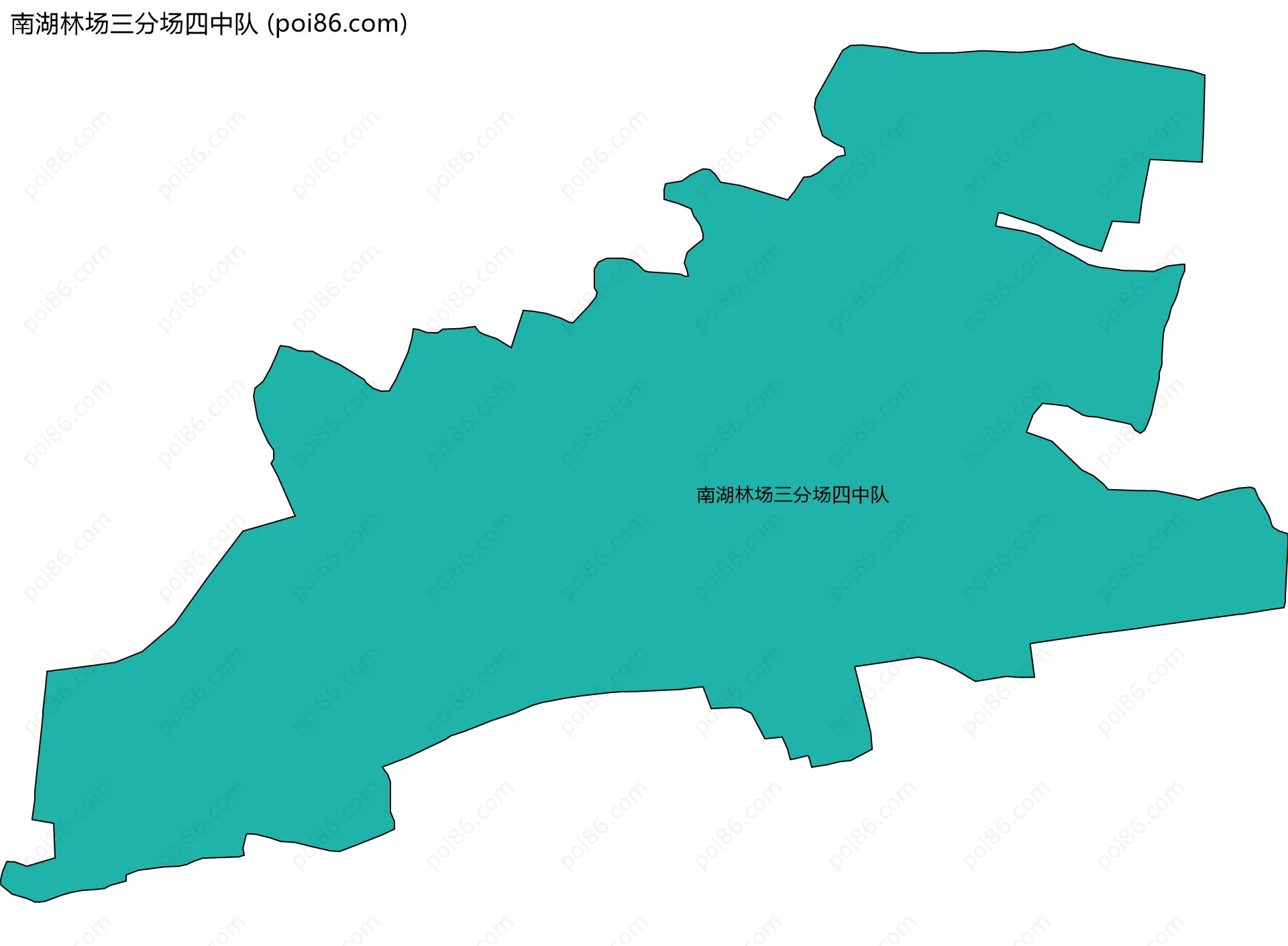 南湖林场三分场四中队边界地图