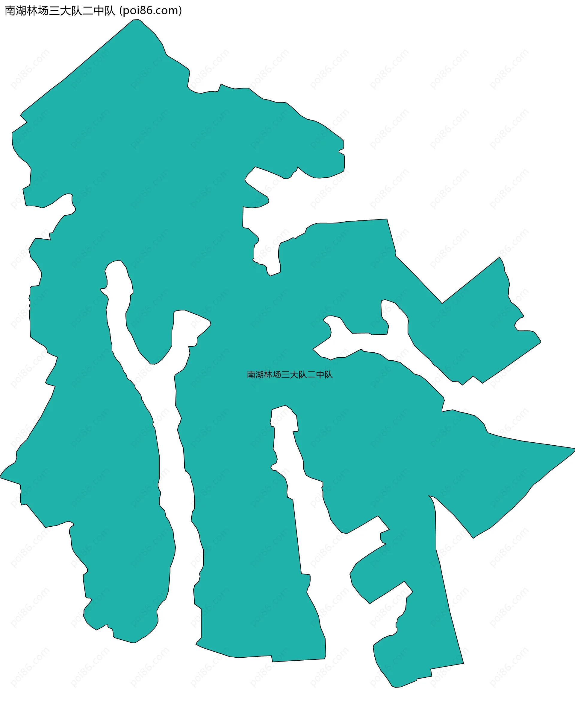 南湖林场三大队二中队边界地图