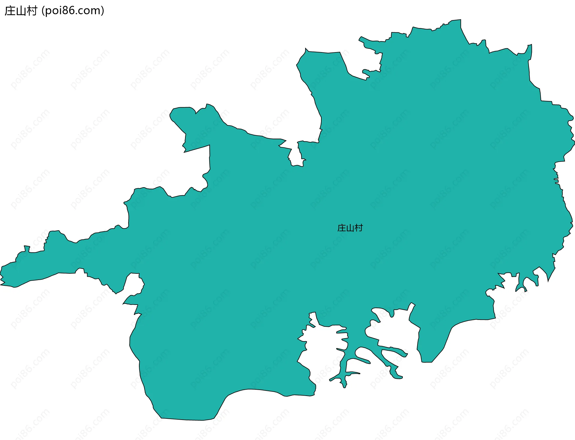庄山村边界地图