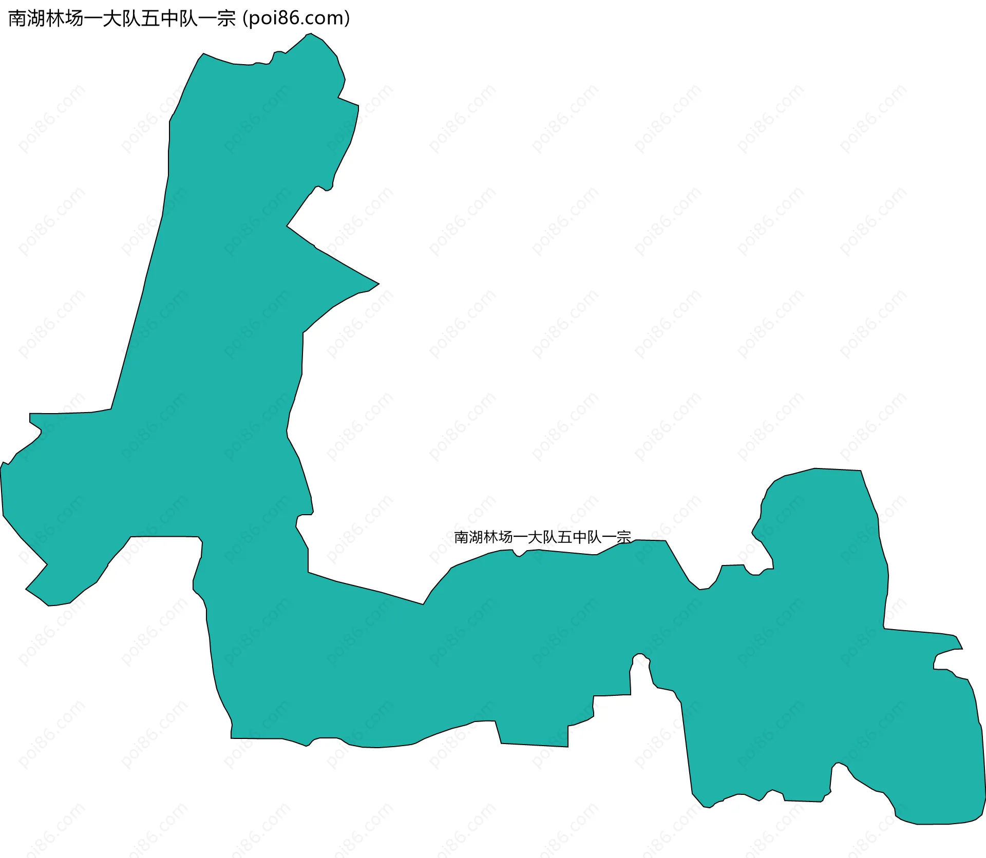 南湖林场一大队五中队一宗边界地图