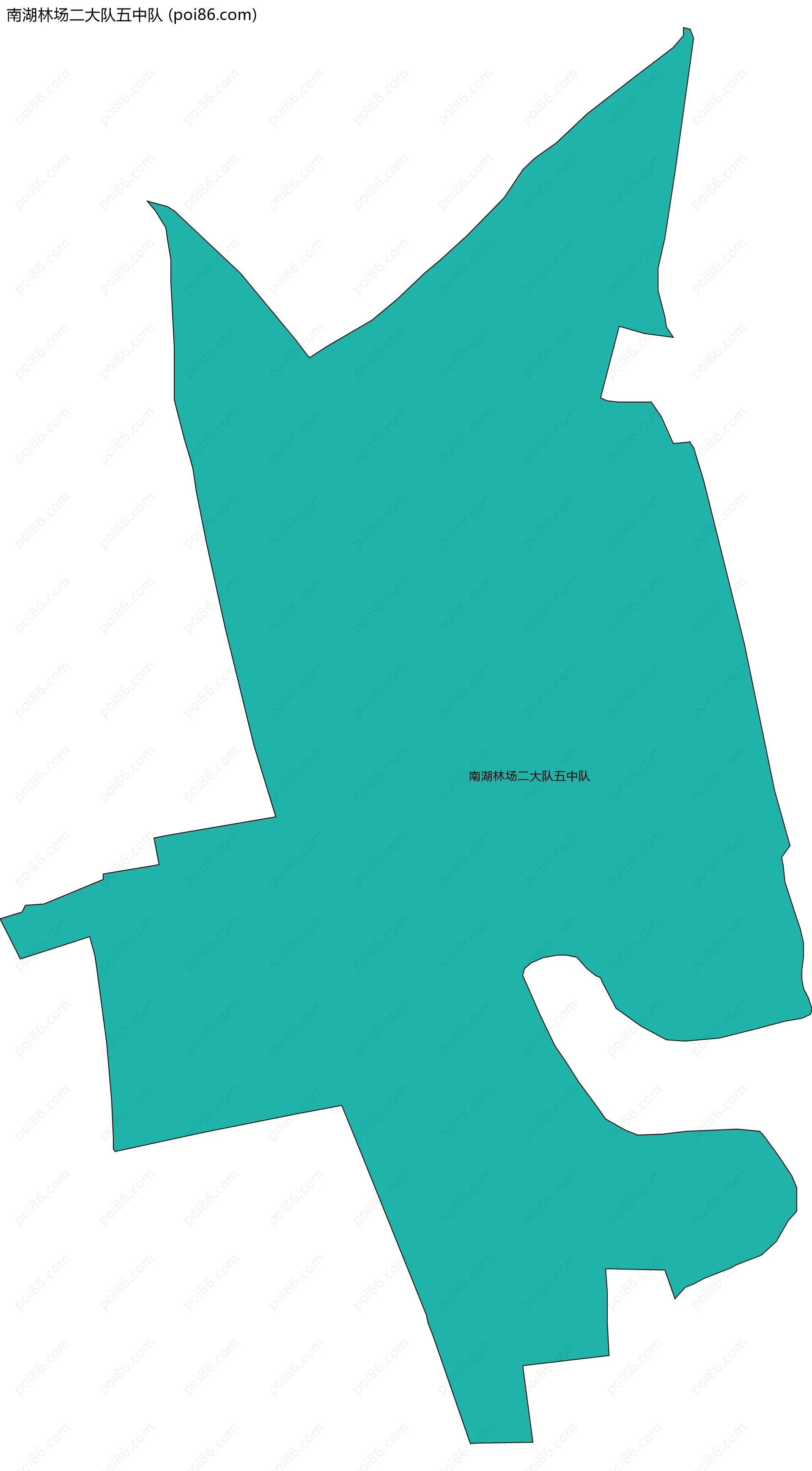 南湖林场二大队五中队边界地图