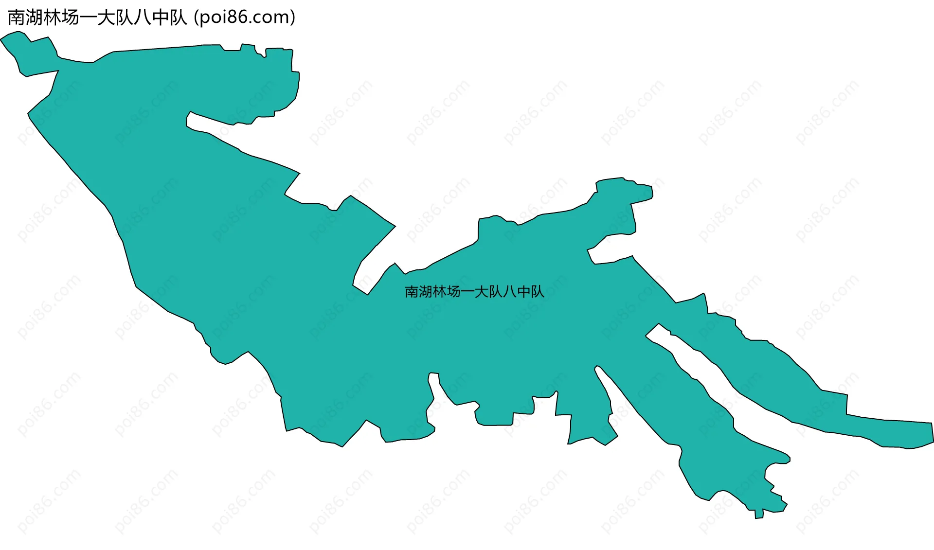 南湖林场一大队八中队边界地图