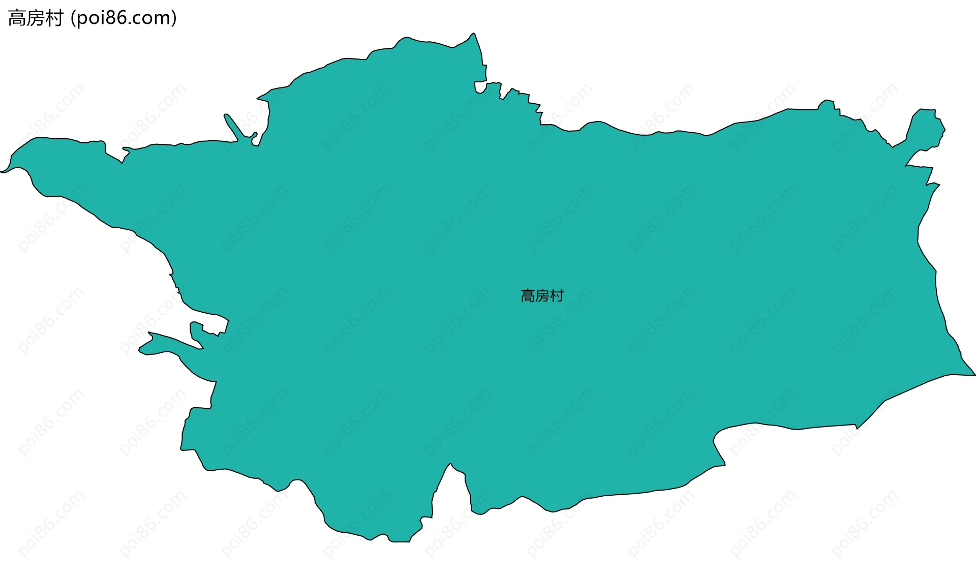 高房村边界地图