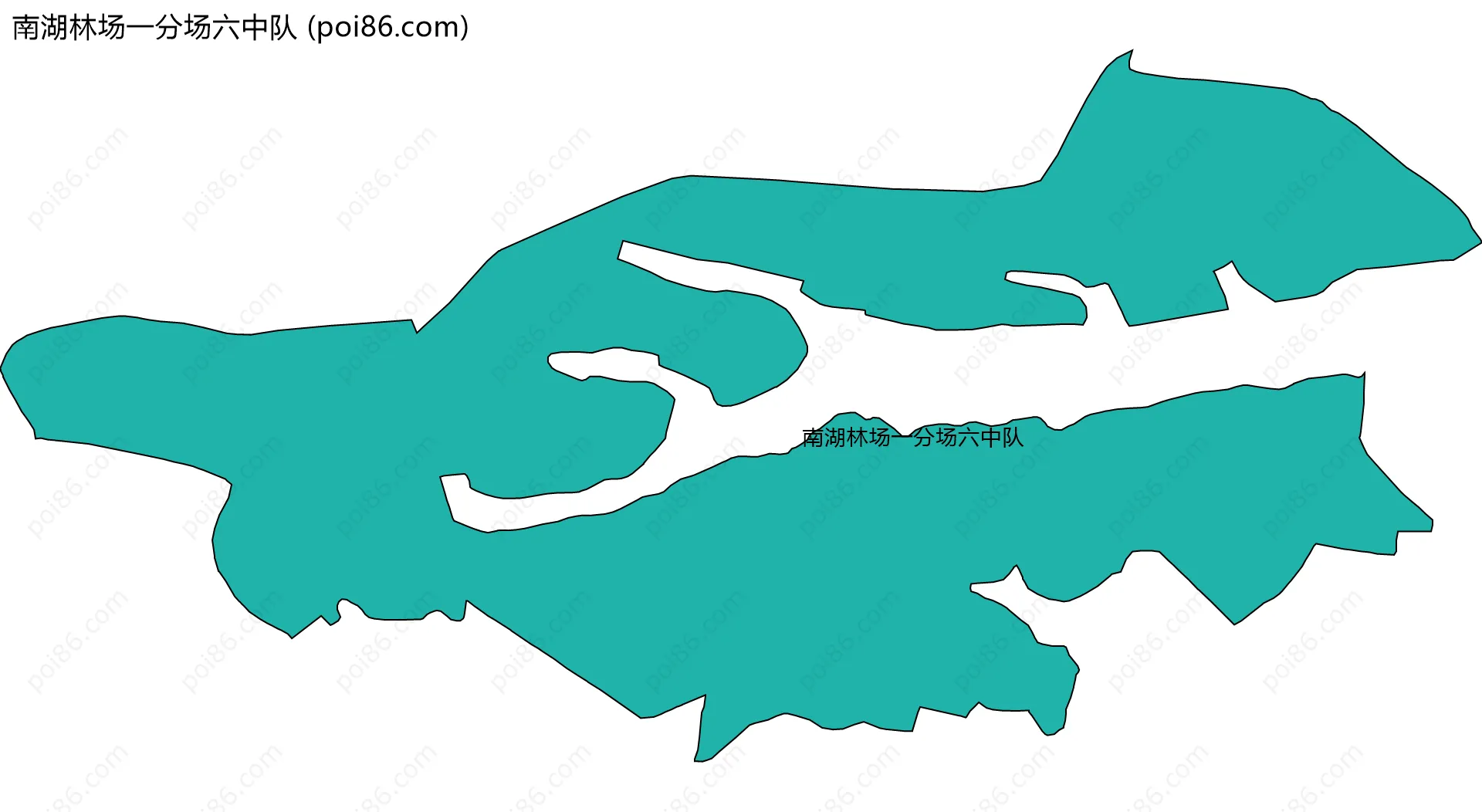 南湖林场一分场六中队边界地图