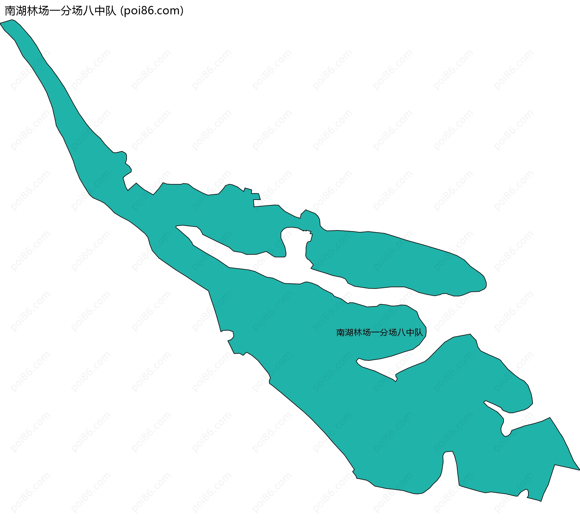 南湖林场一分场八中队边界地图