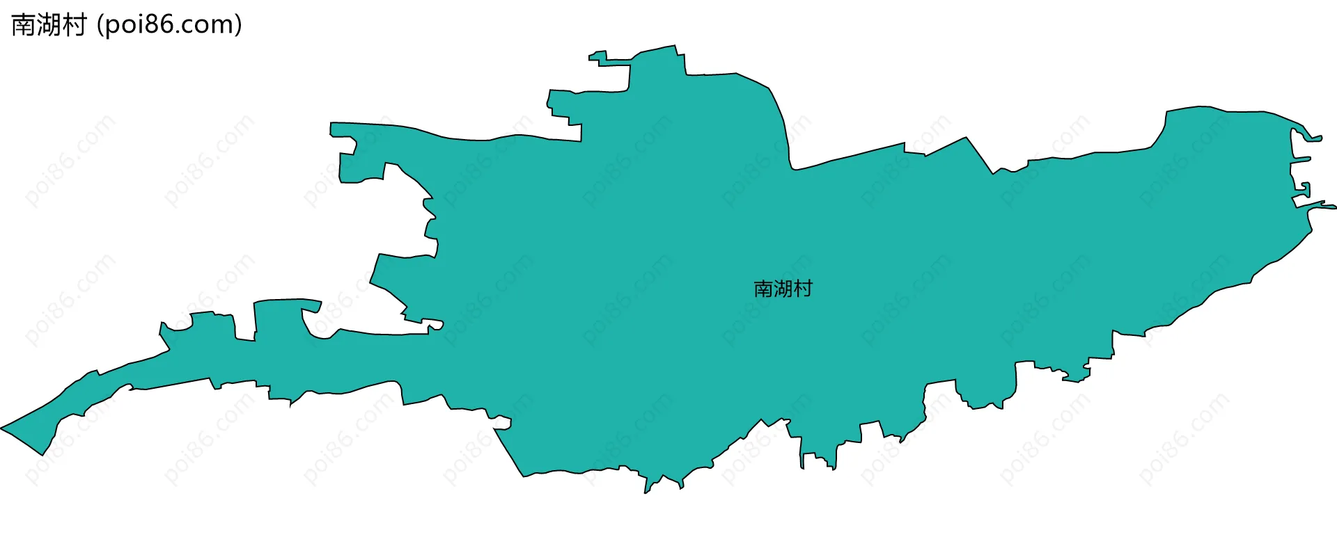 南湖村边界地图