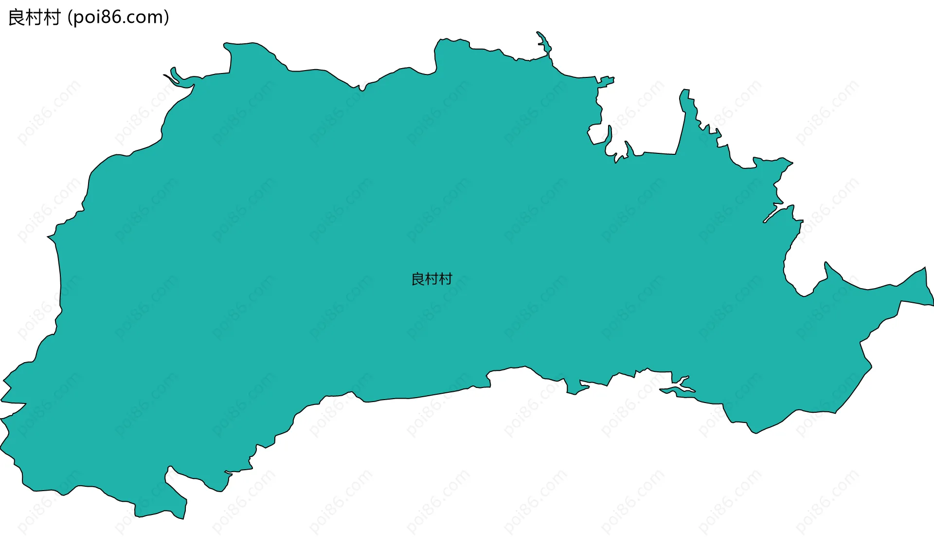 良村村边界地图