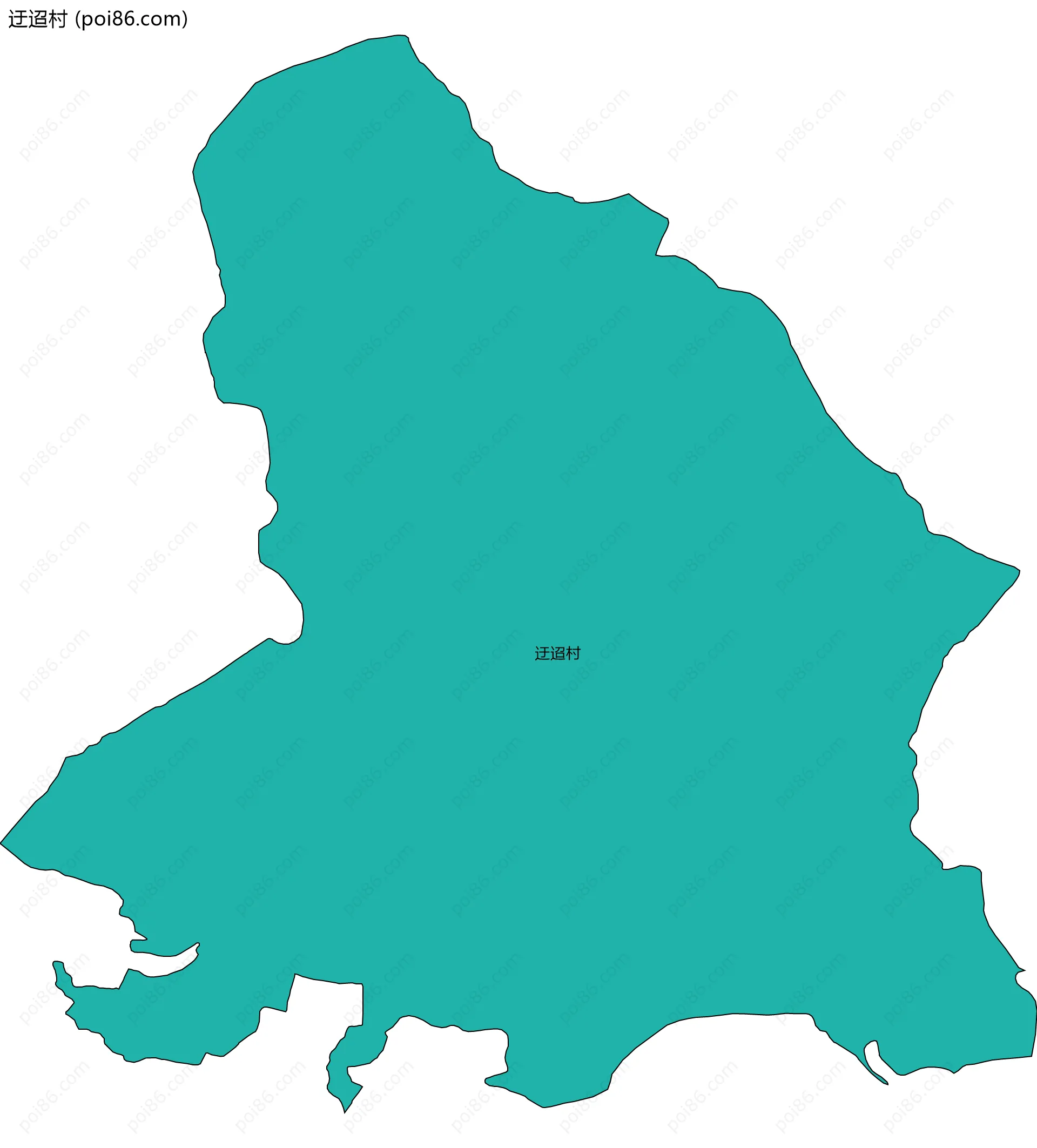 迂迢村边界地图