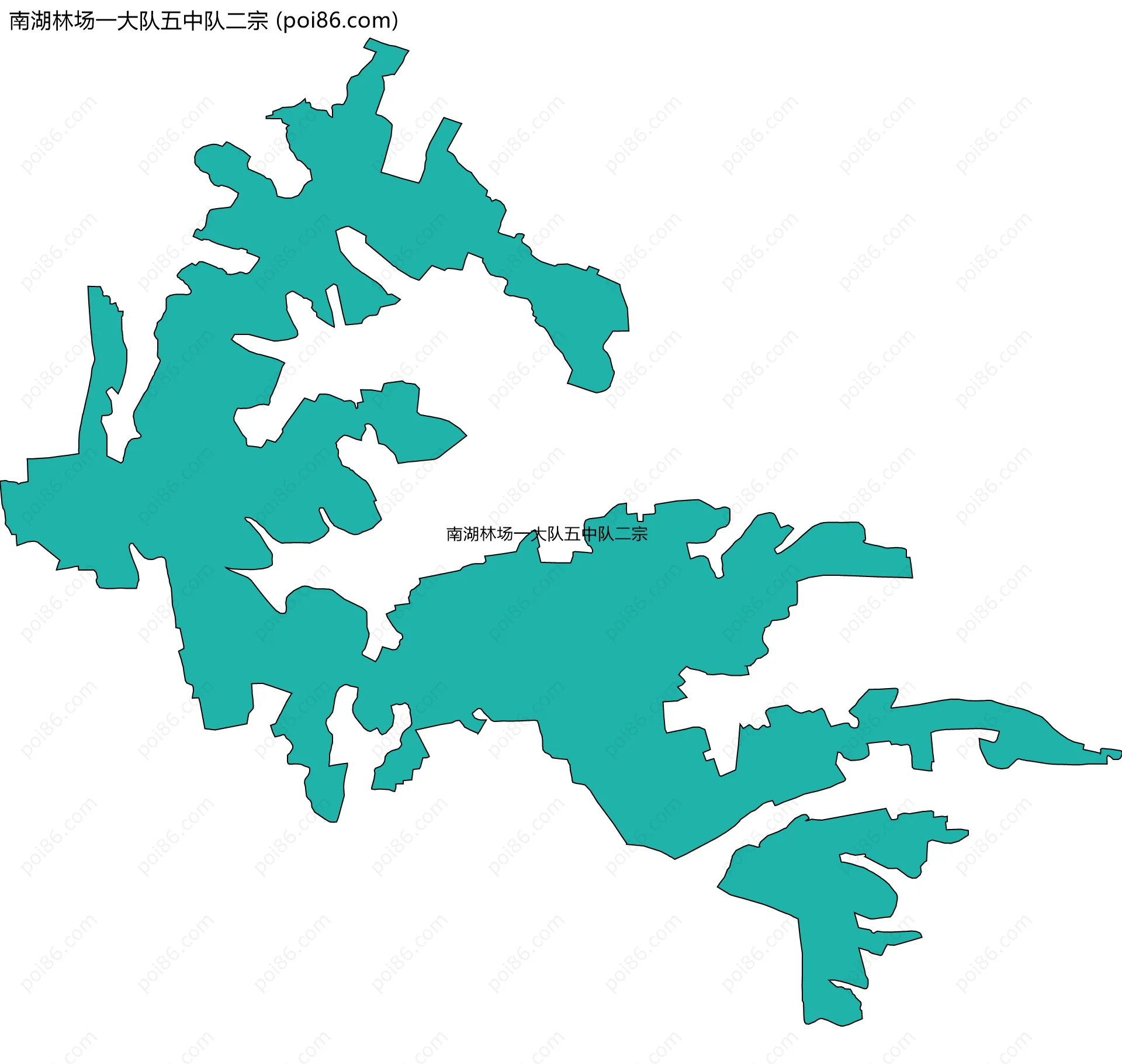 南湖林场一大队五中队二宗边界地图