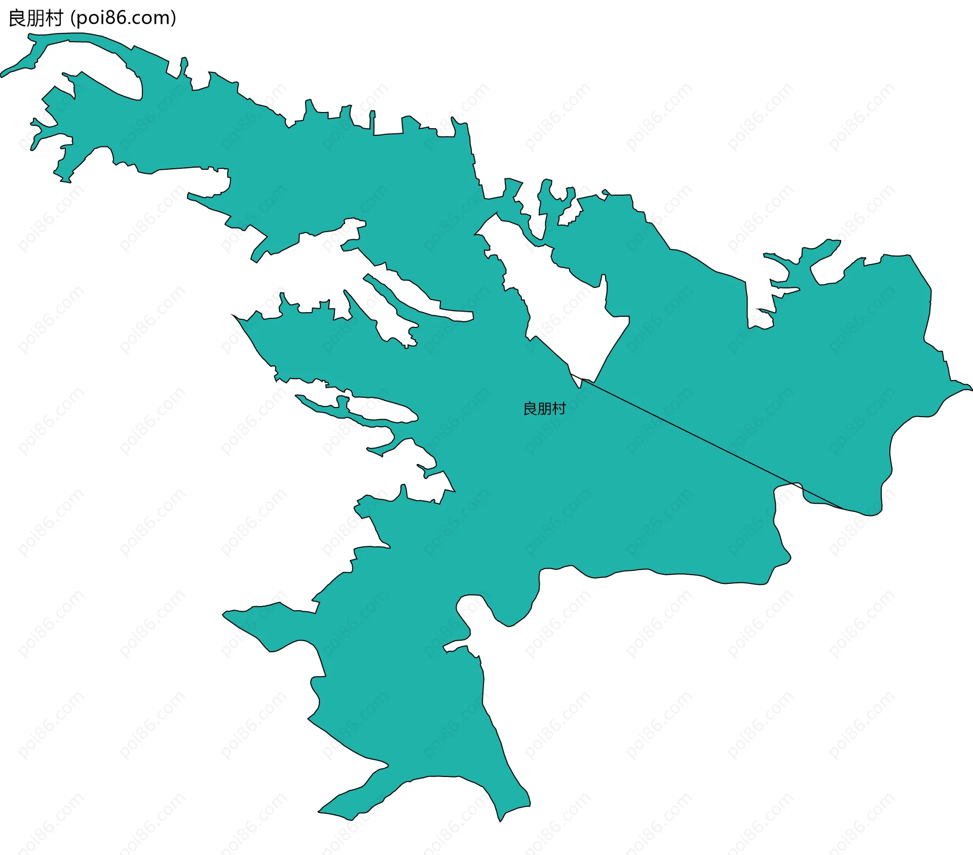 良朋村边界地图
