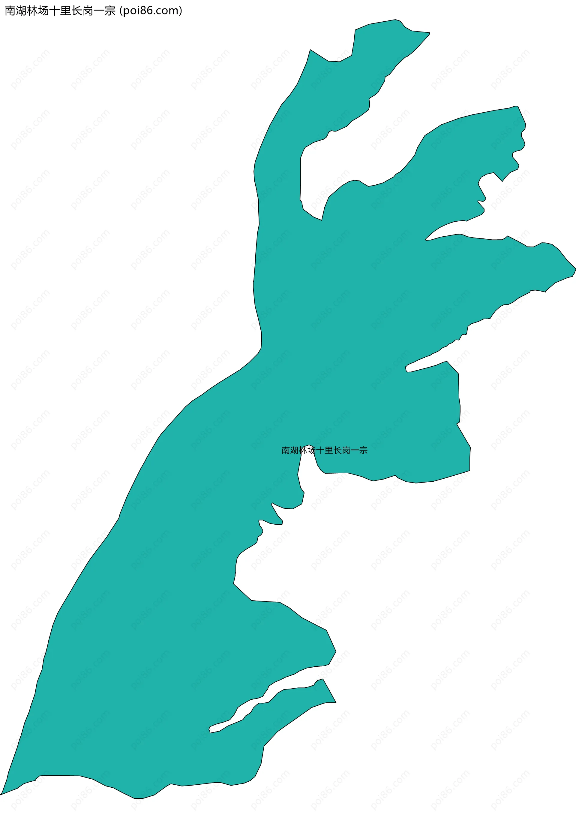 南湖林场十里长岗一宗边界地图