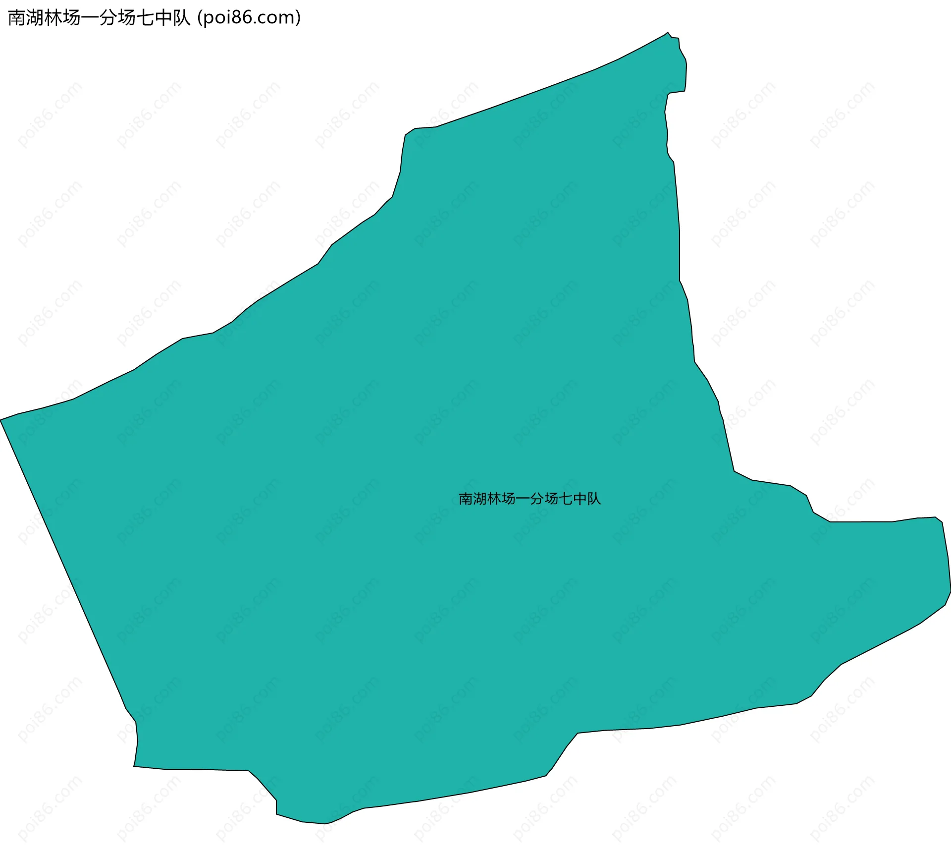 南湖林场一分场七中队边界地图