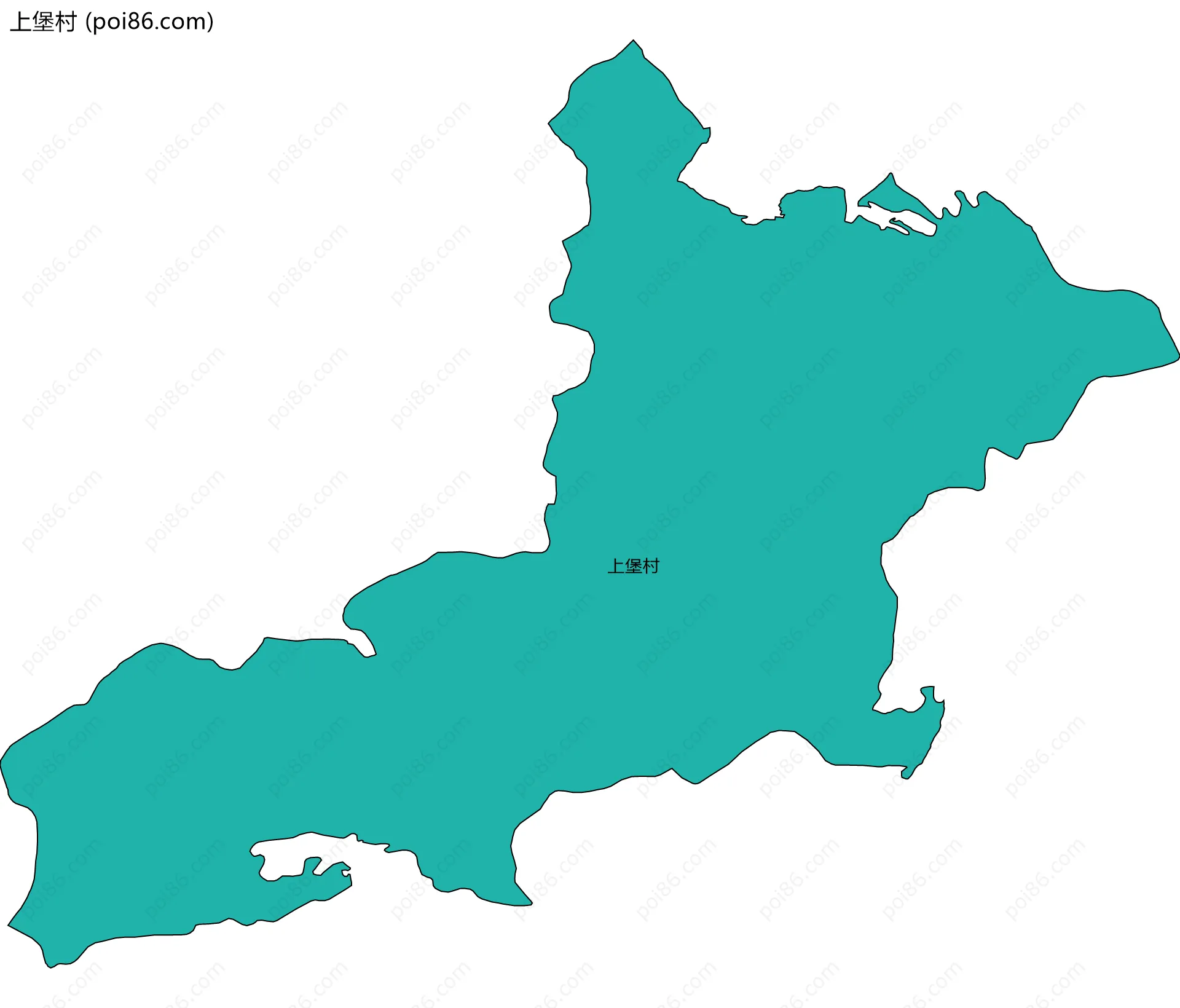 上堡村边界地图