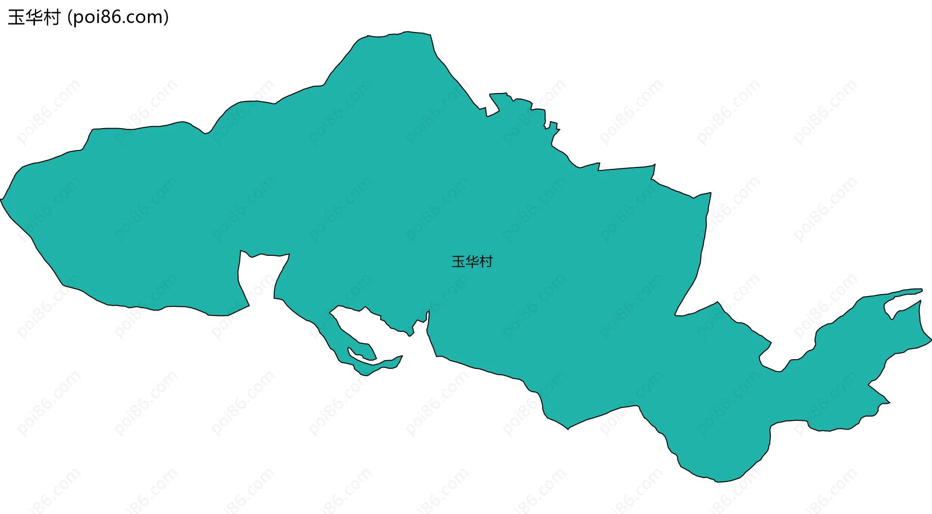 玉华村边界地图