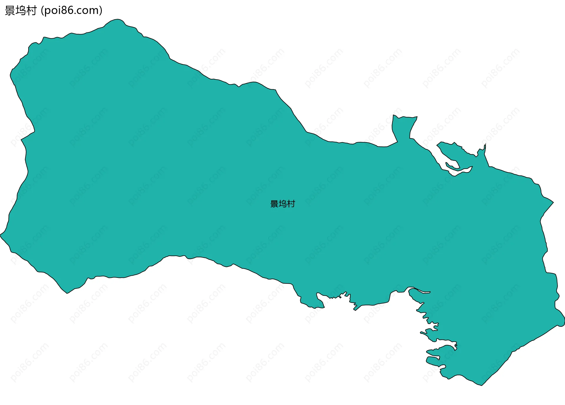 景坞村边界地图