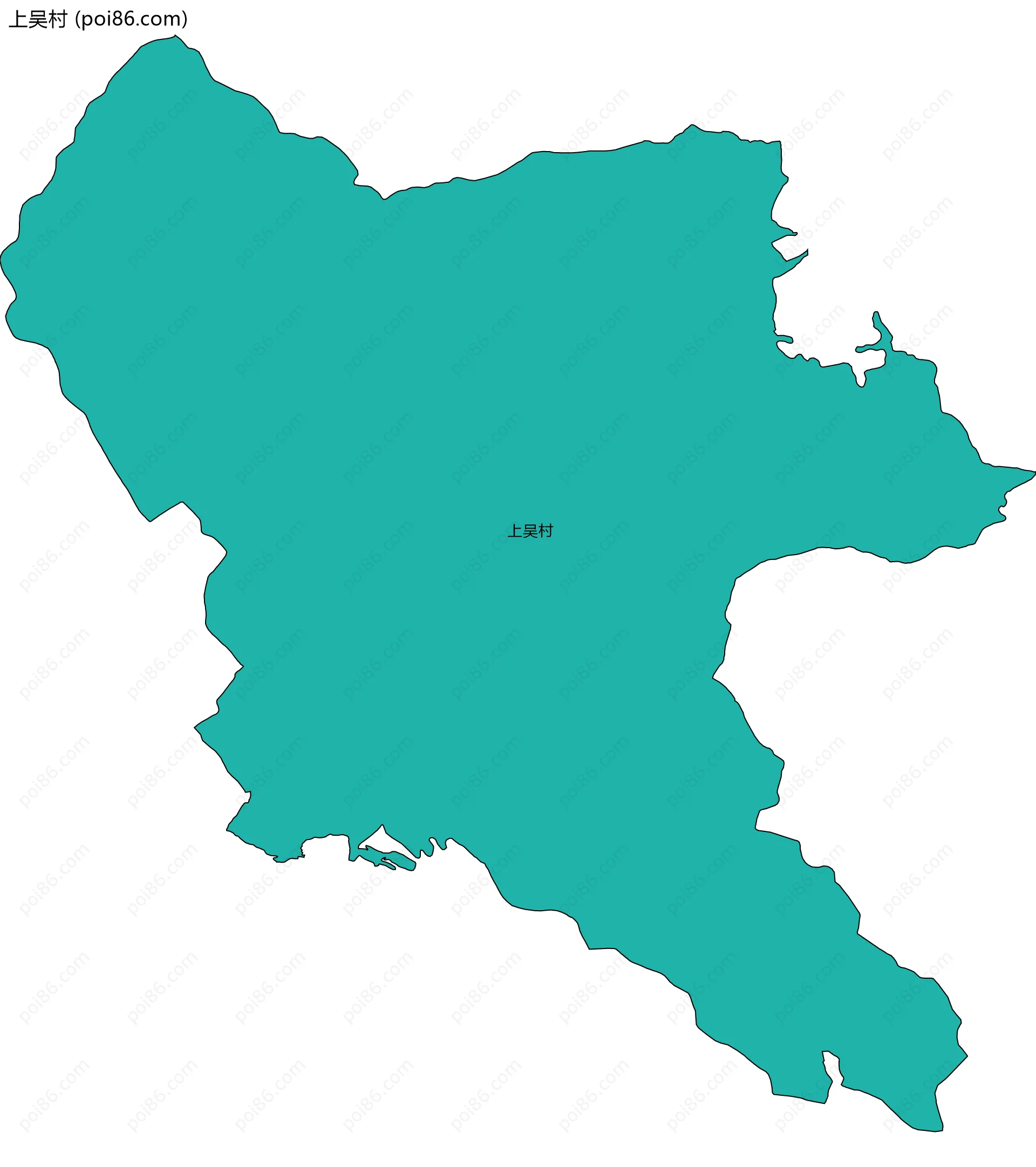 上吴村边界地图