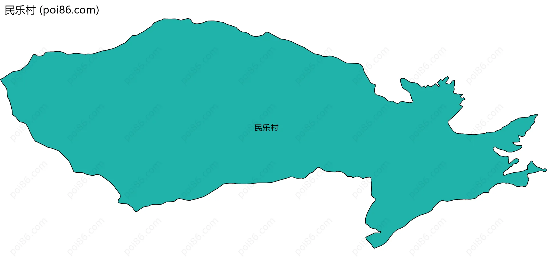 民乐村边界地图