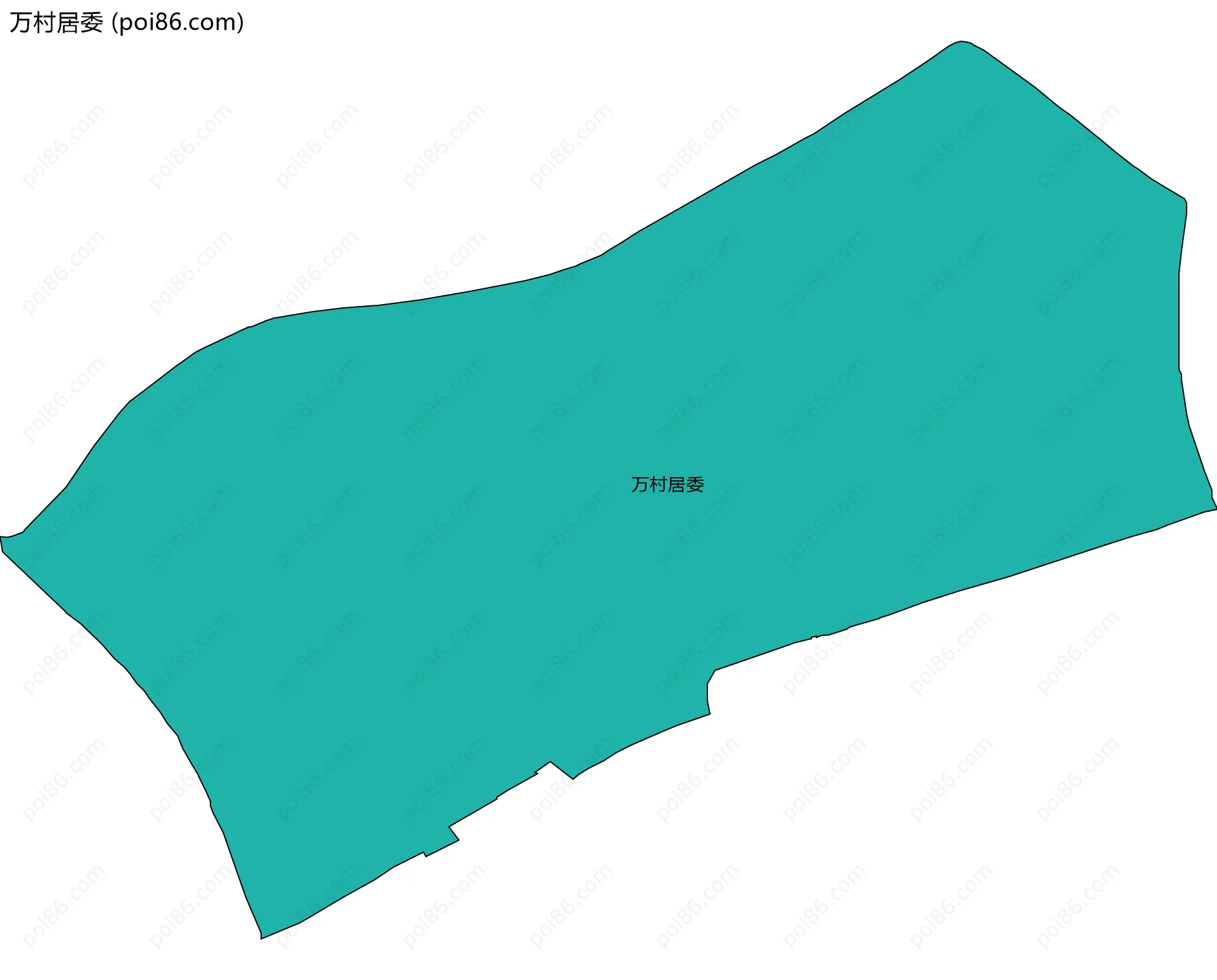 万村居委边界地图