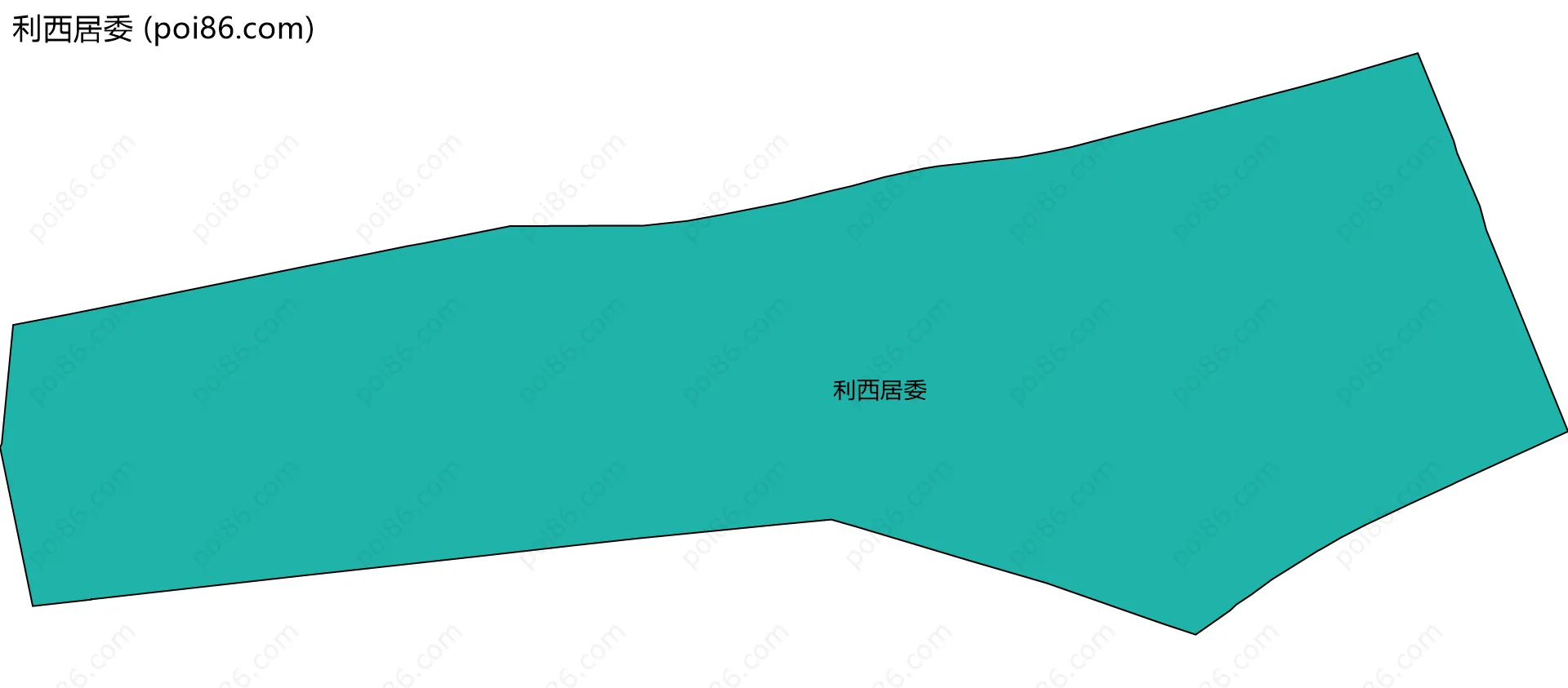 利西居委边界地图