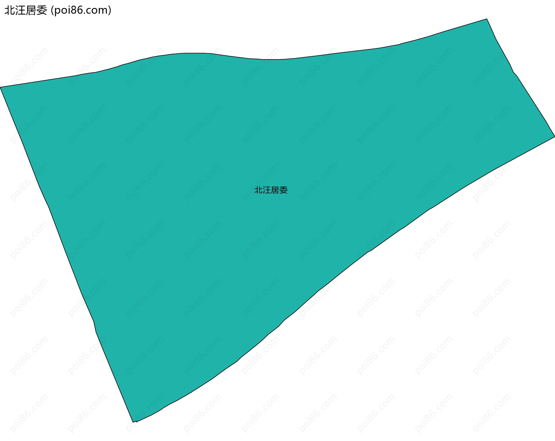 北汪居委边界地图