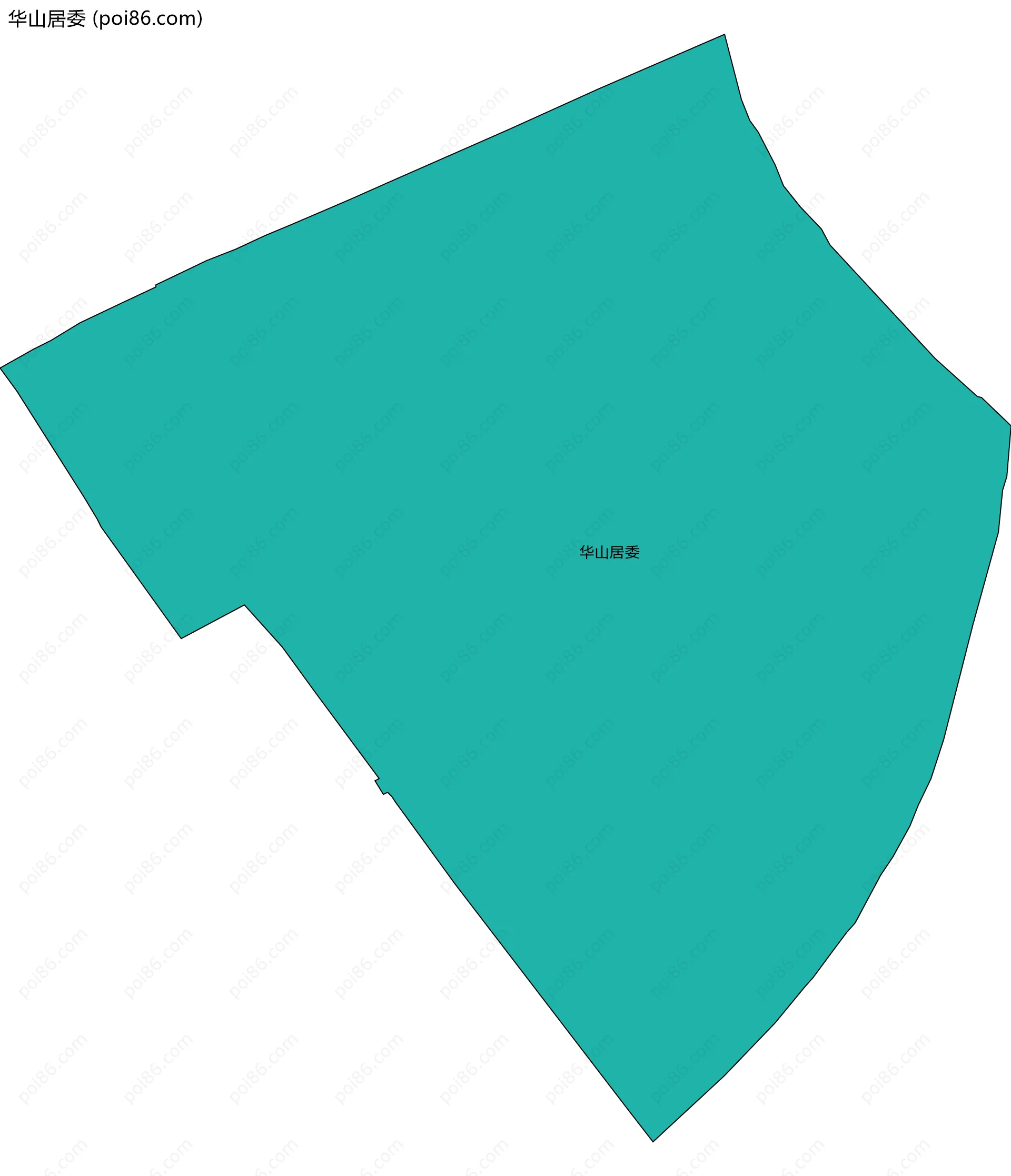 华山居委边界地图