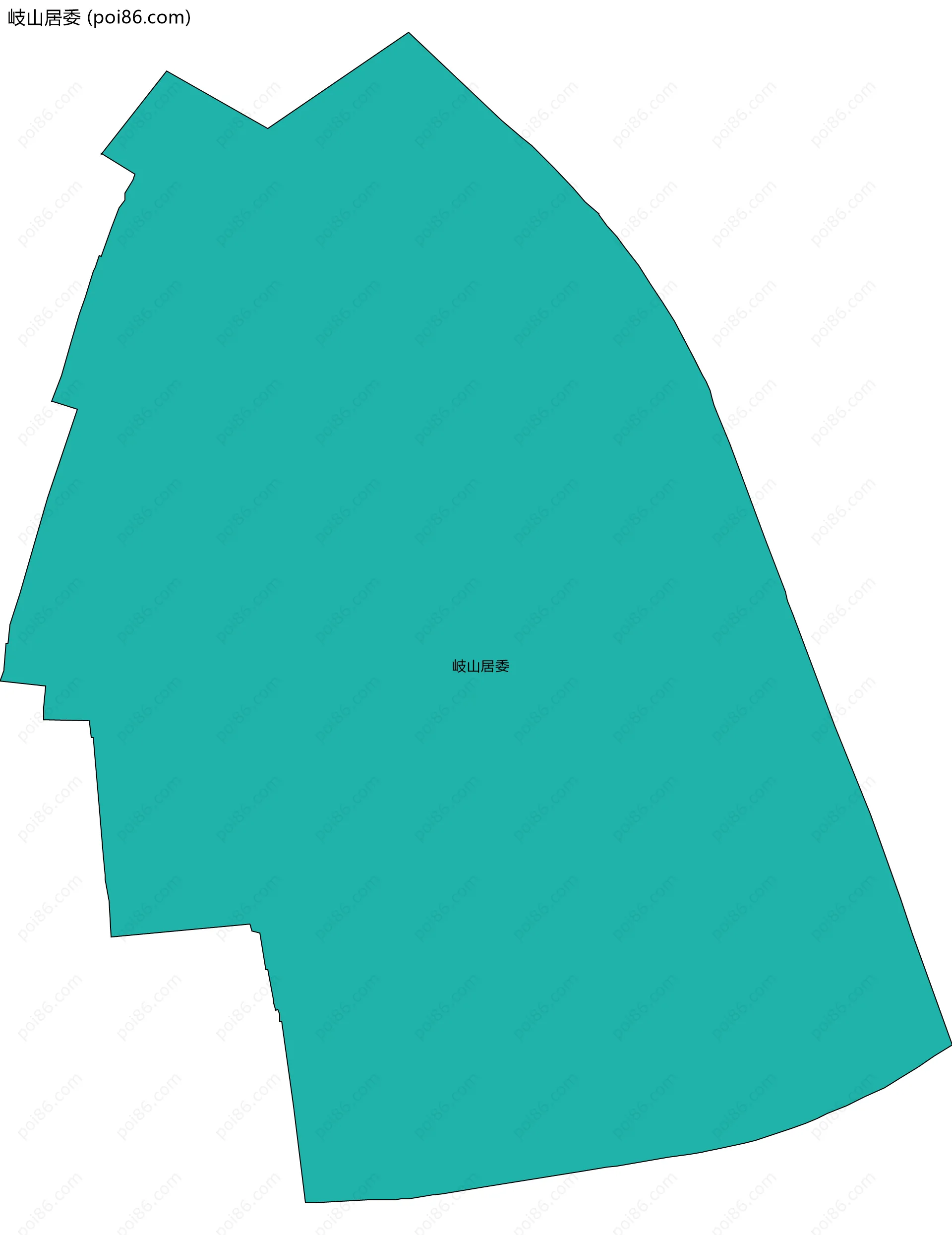 岐山居委边界地图