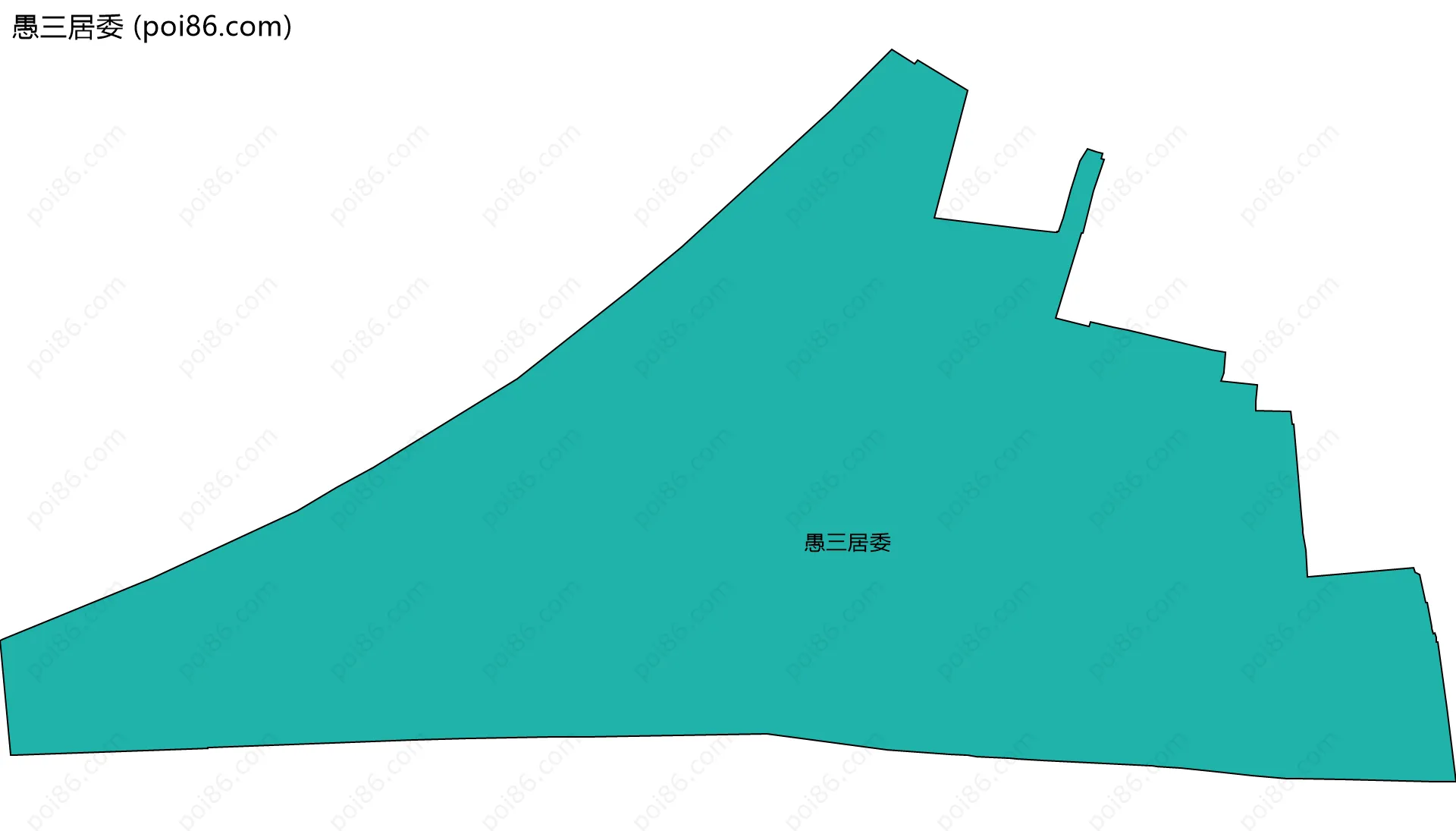 愚三居委边界地图