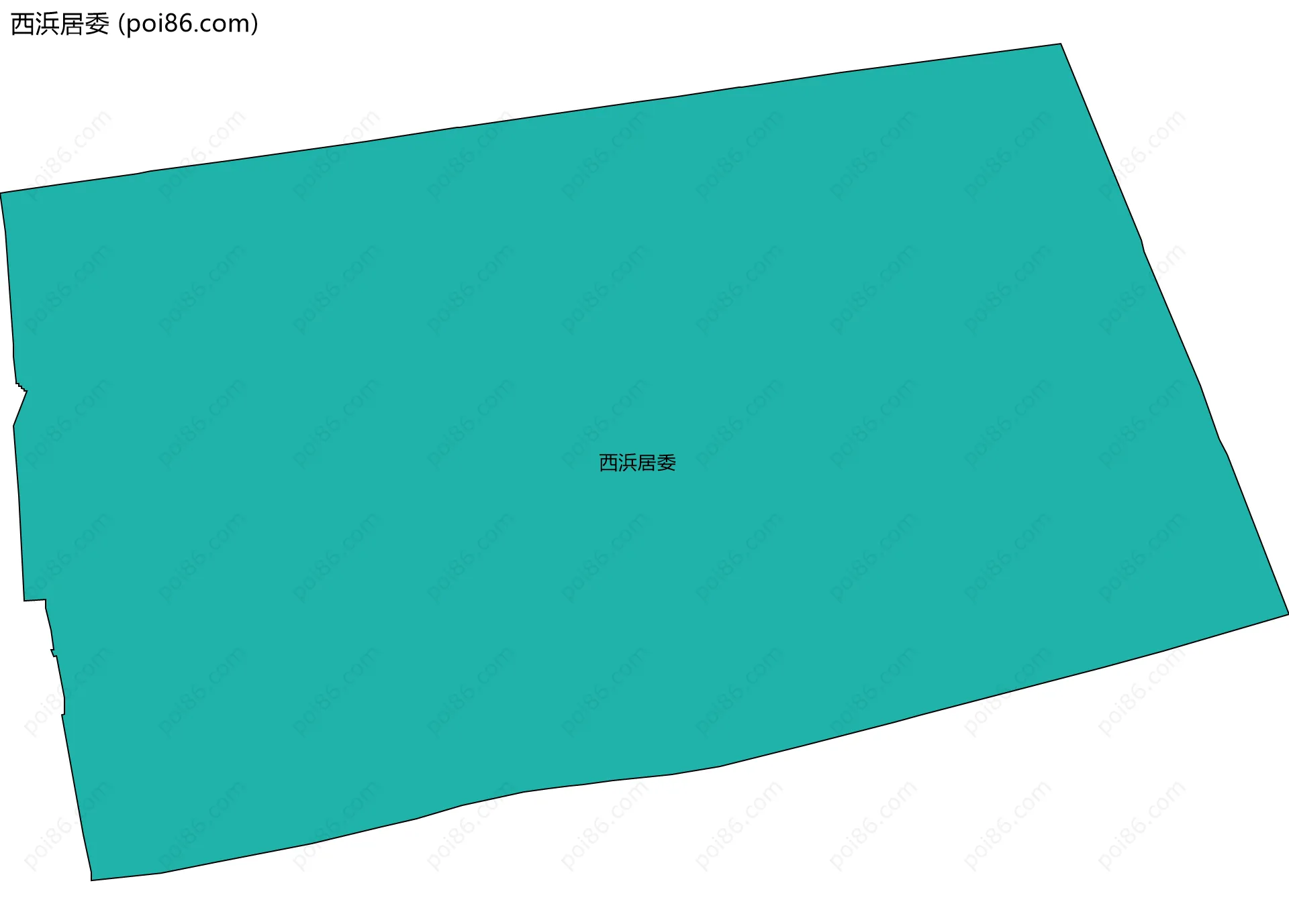 西浜居委边界地图