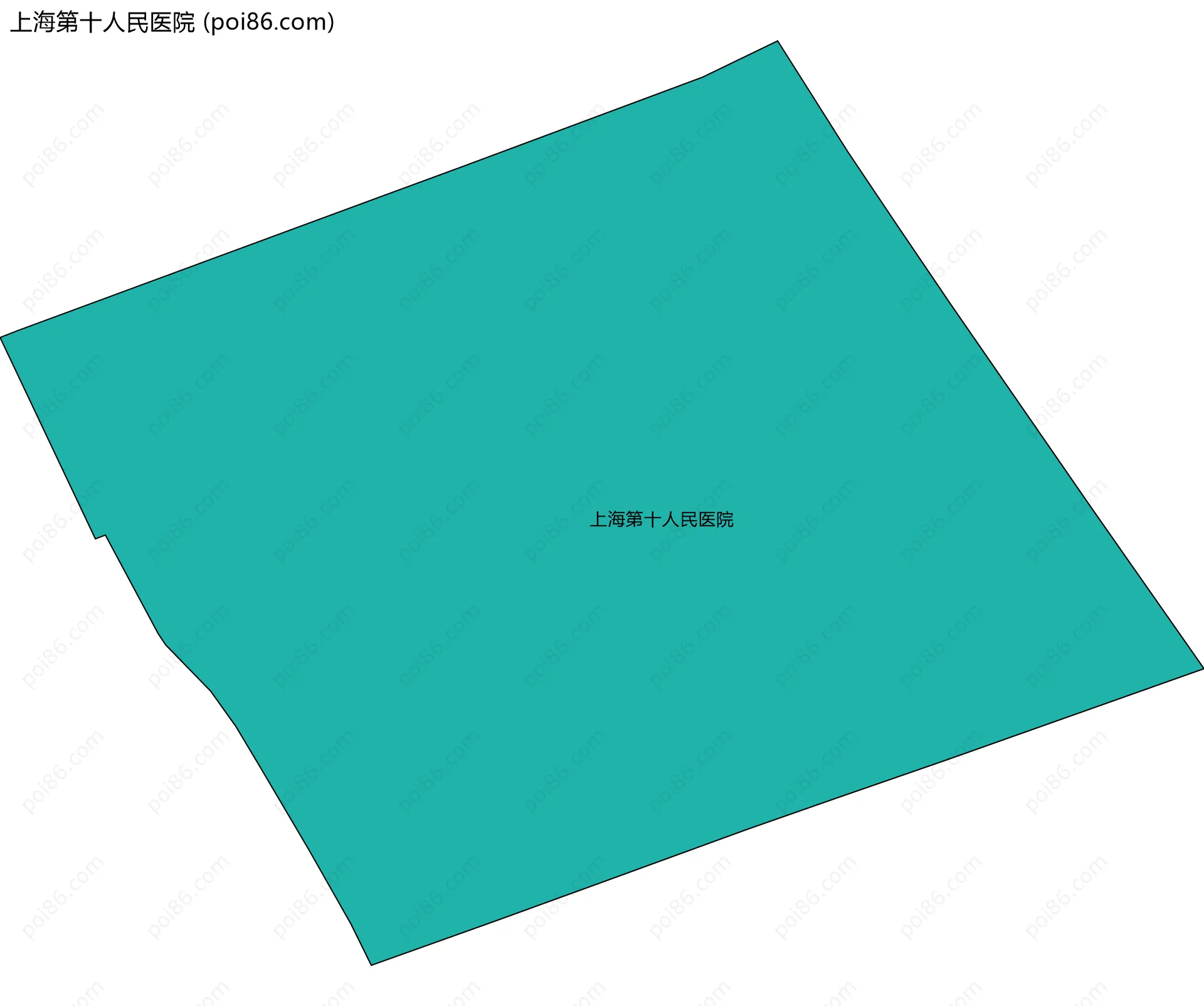 上海第十人民医院边界地图