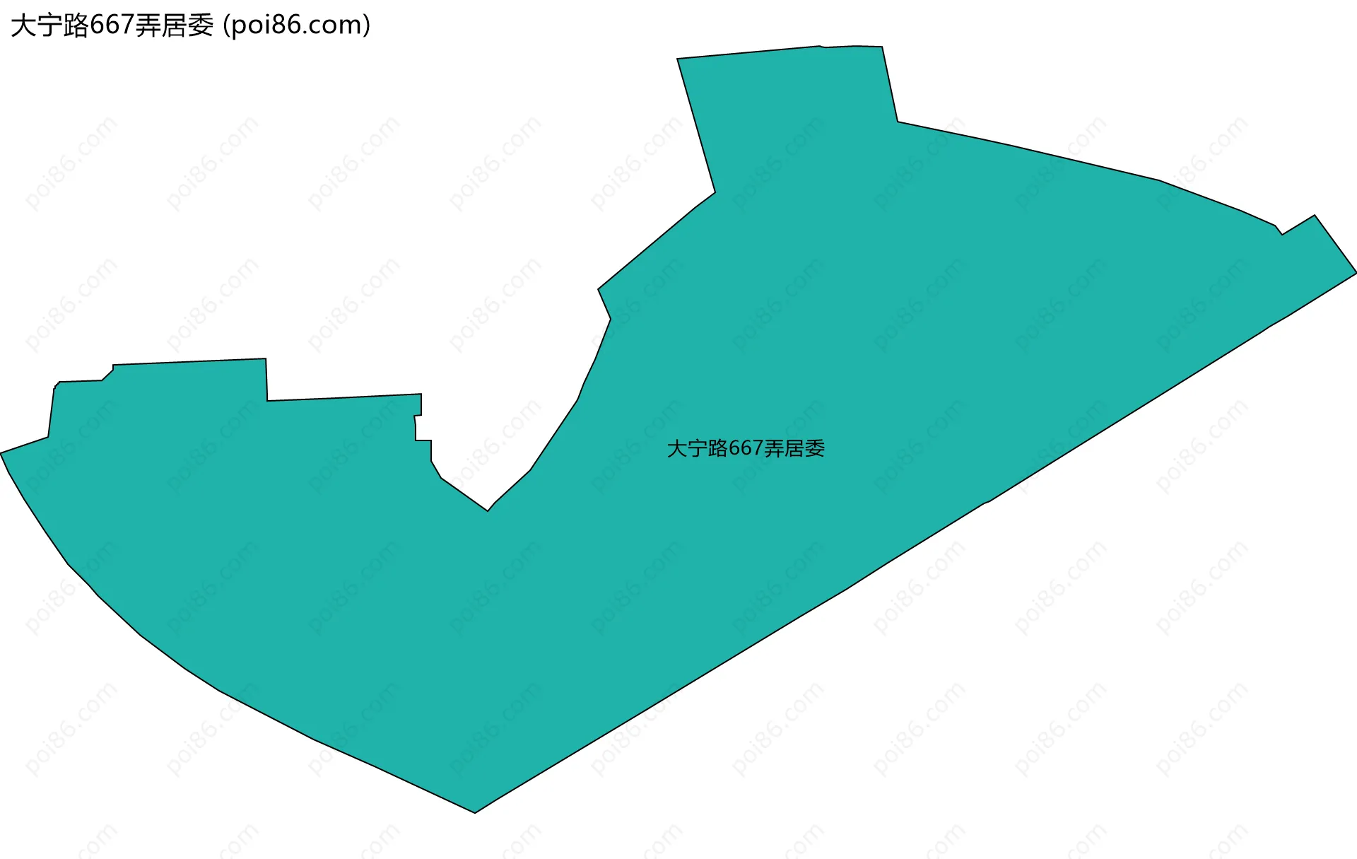 大宁路667弄居委边界地图
