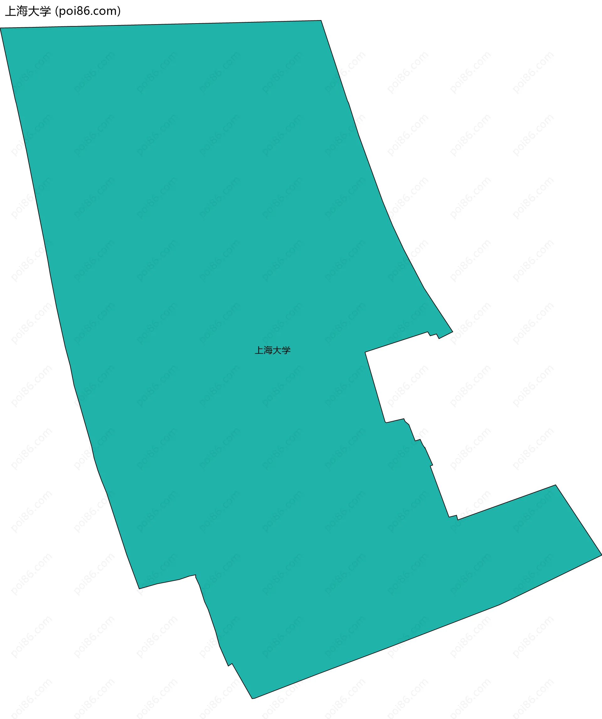 上海大学边界地图