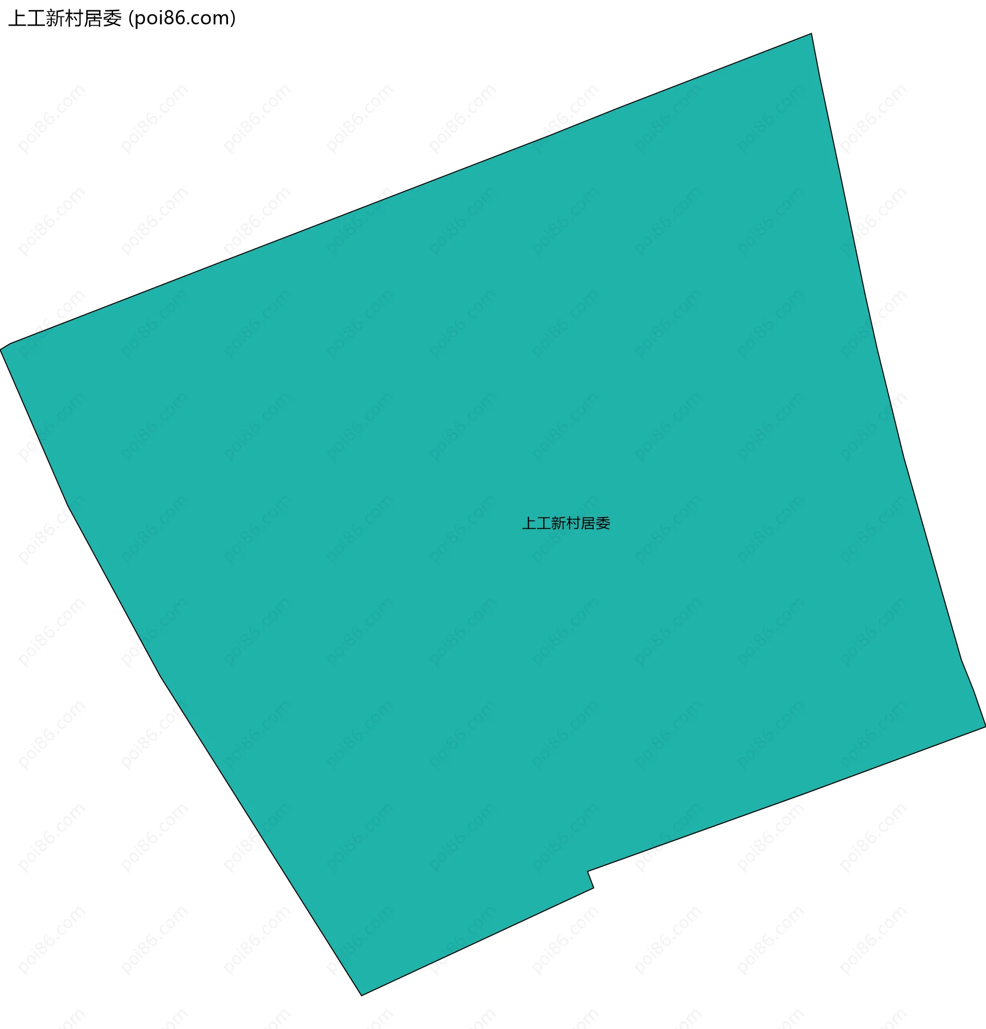 上工新村居委边界地图