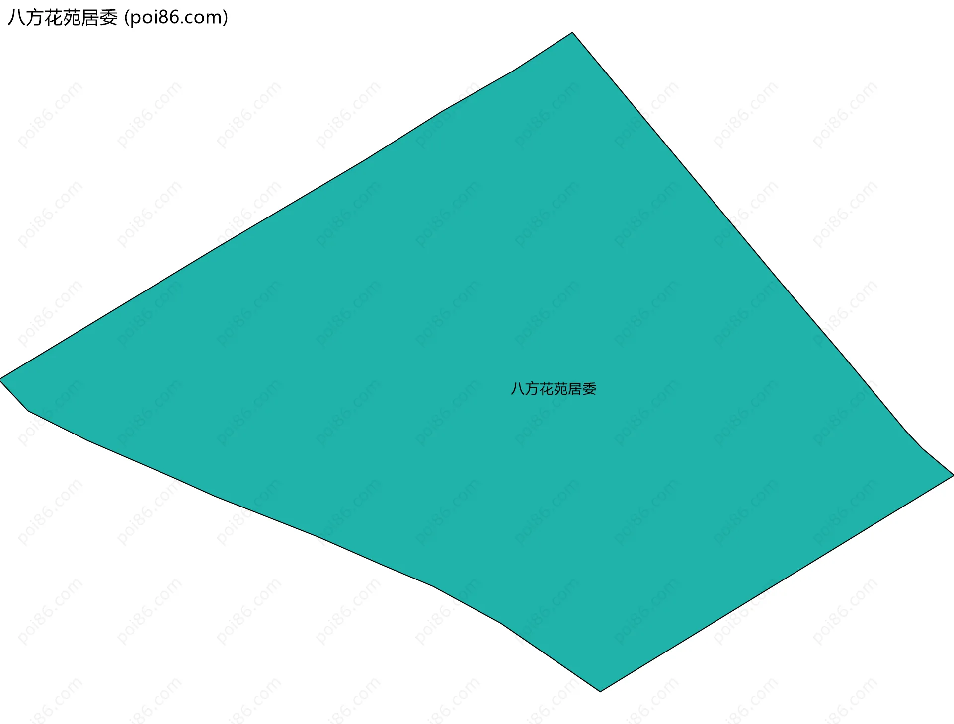 八方花苑居委边界地图