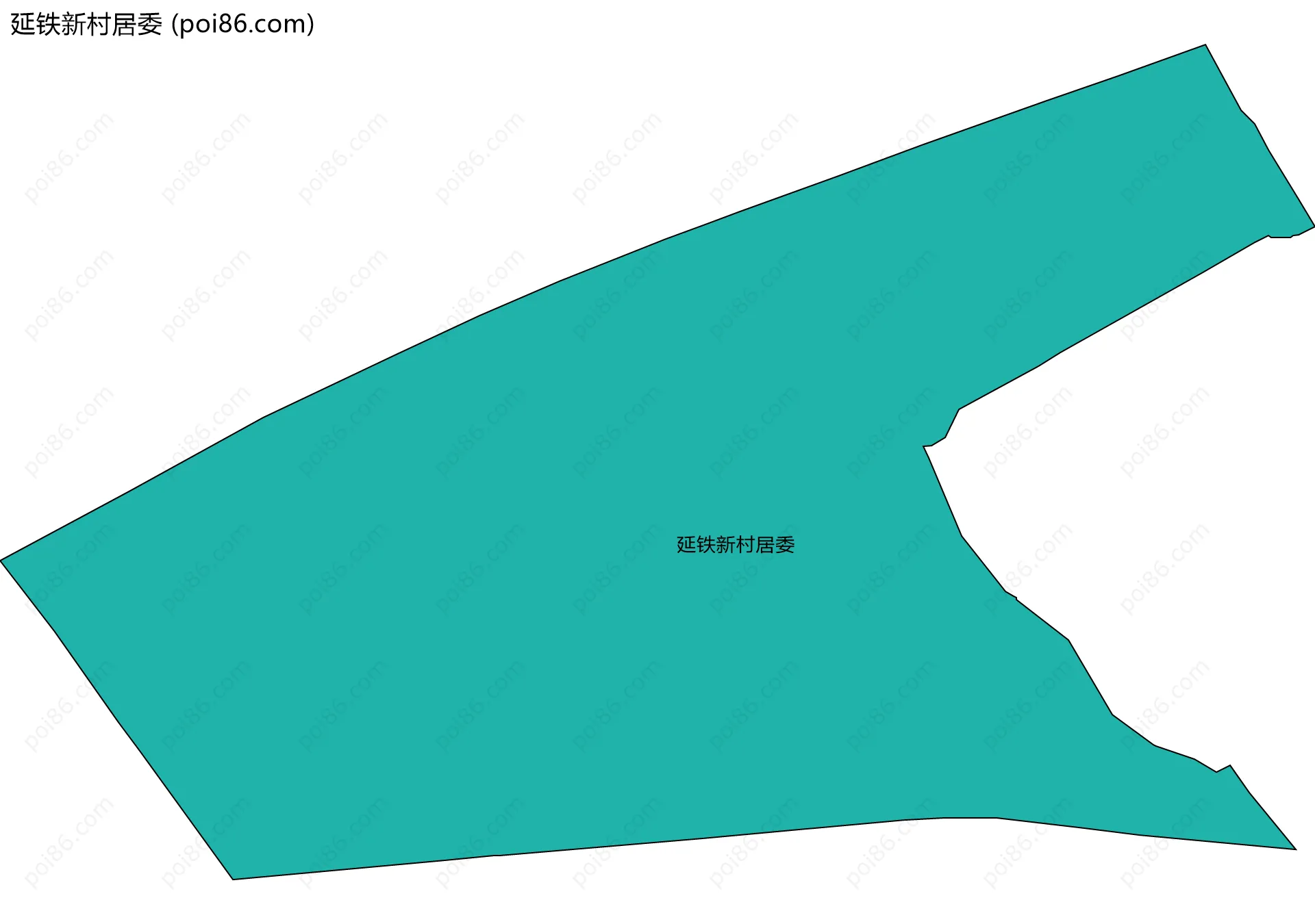 延铁新村居委边界地图