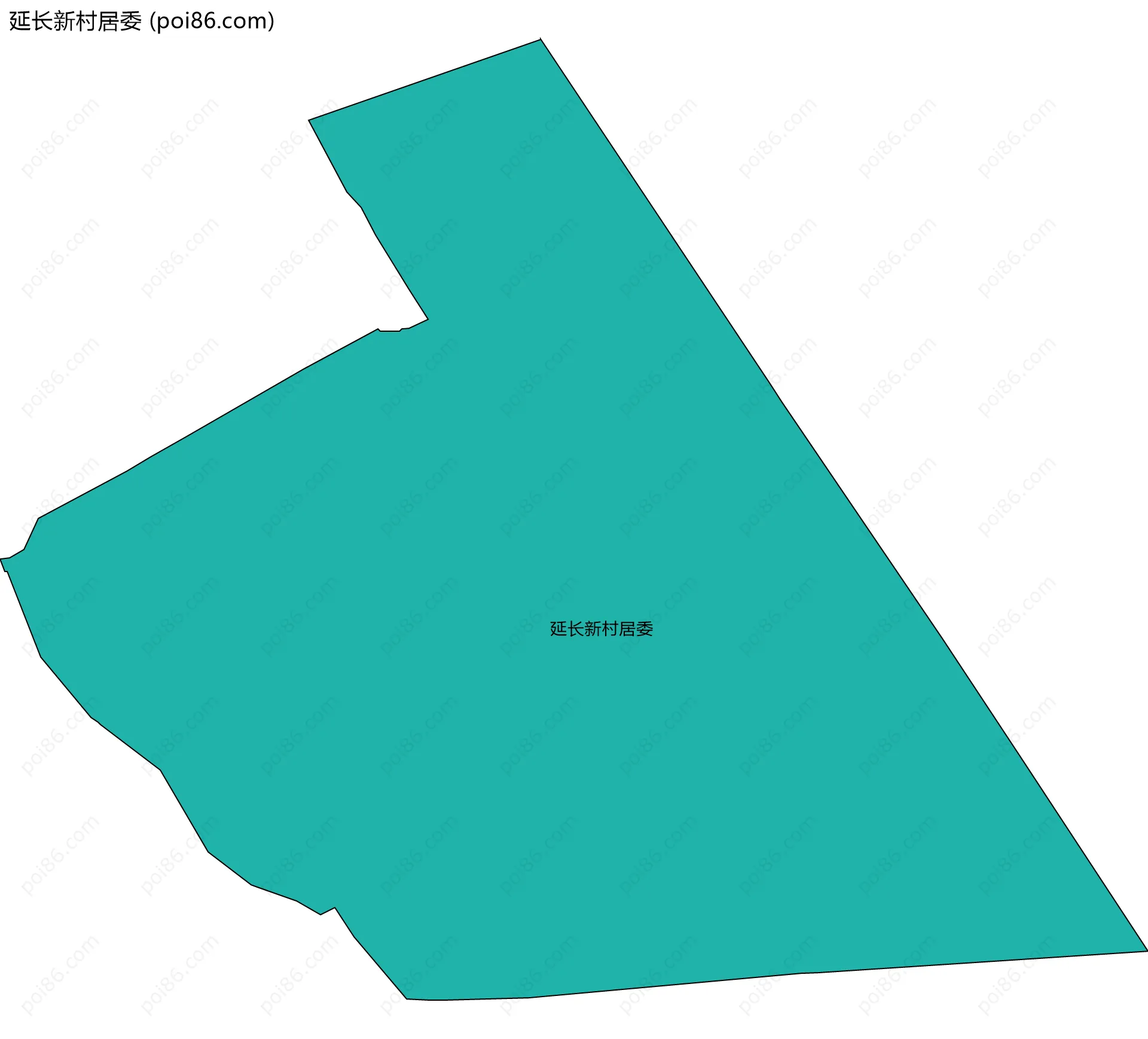 延长新村居委边界地图