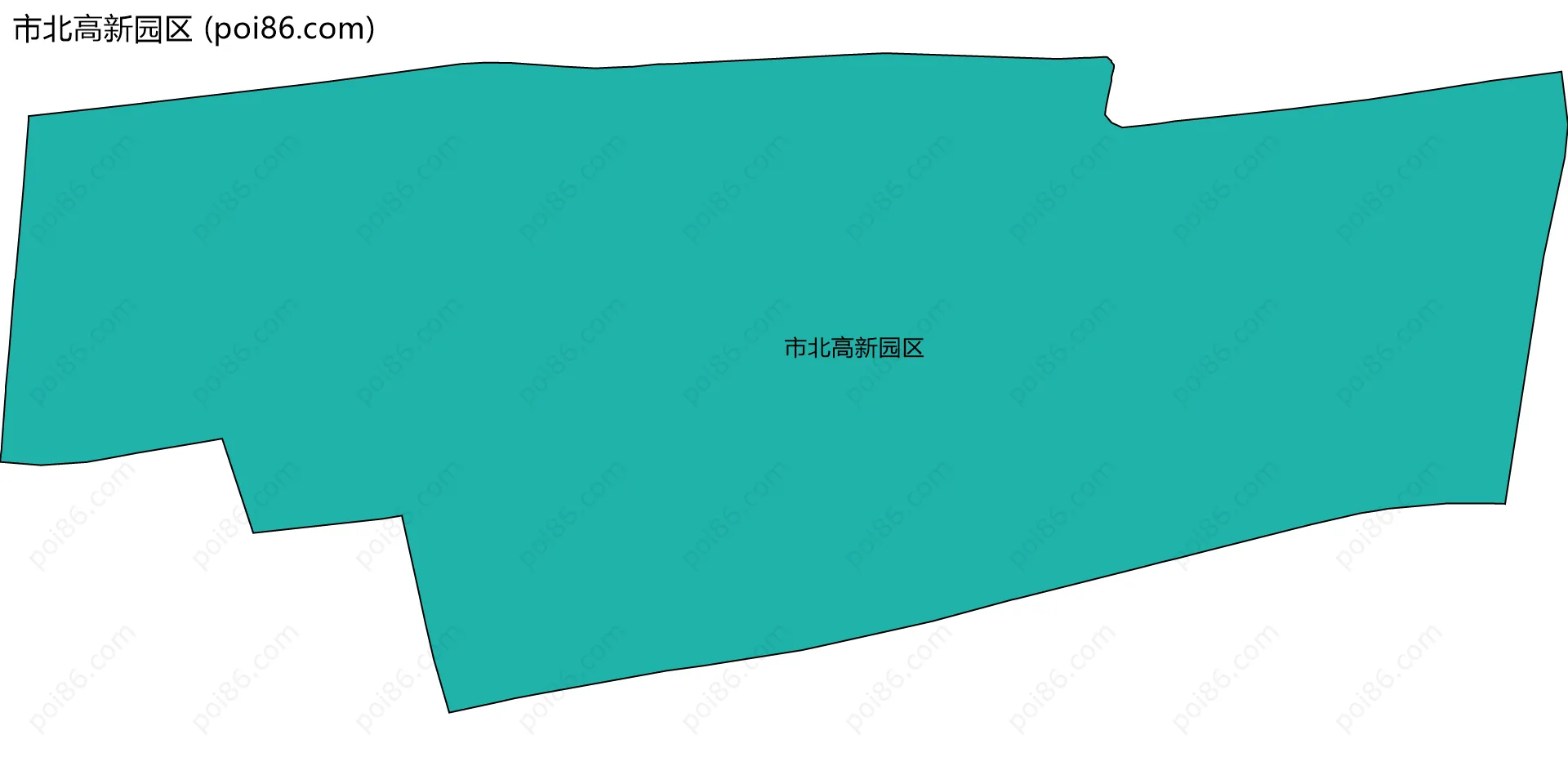 市北高新园区边界地图