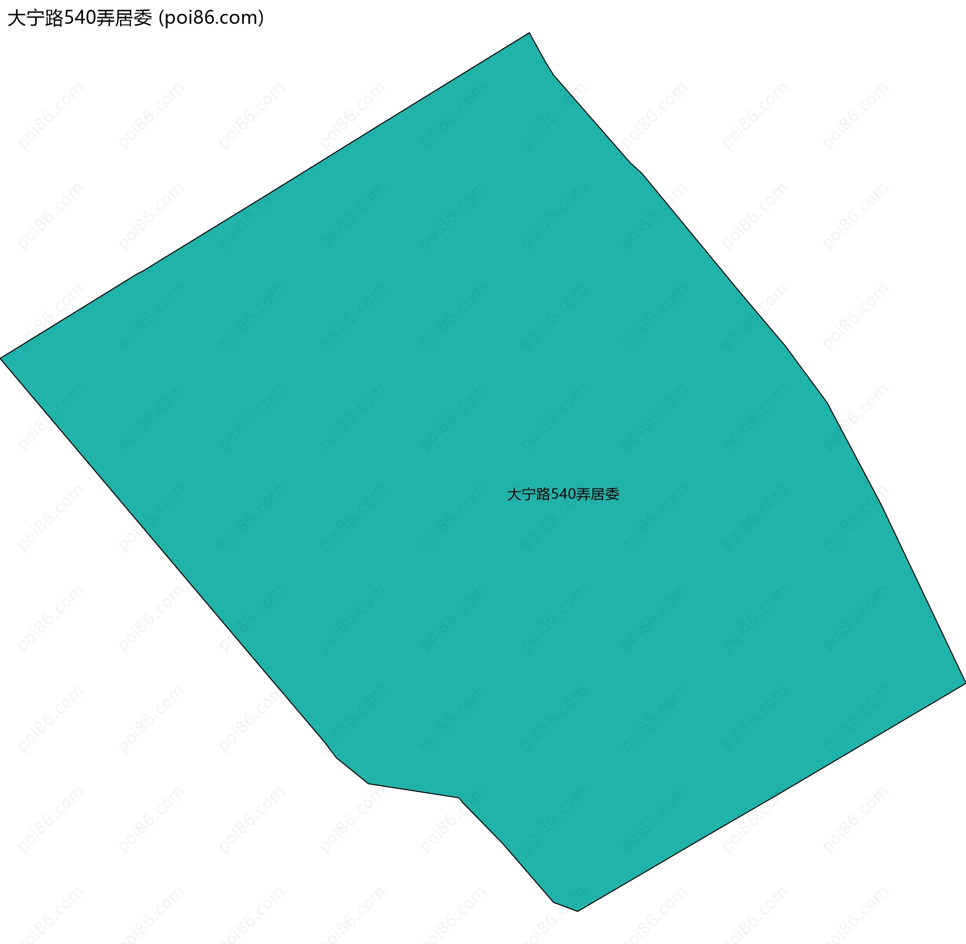 大宁路540弄居委边界地图