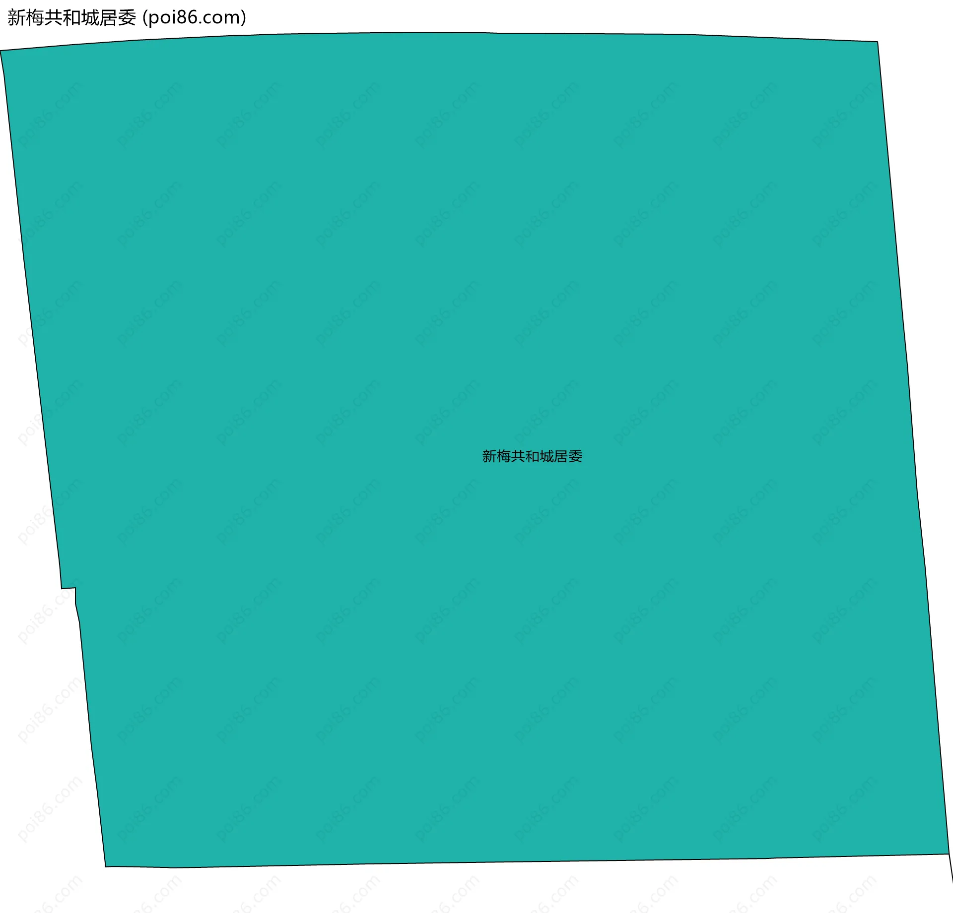新梅共和城居委边界地图