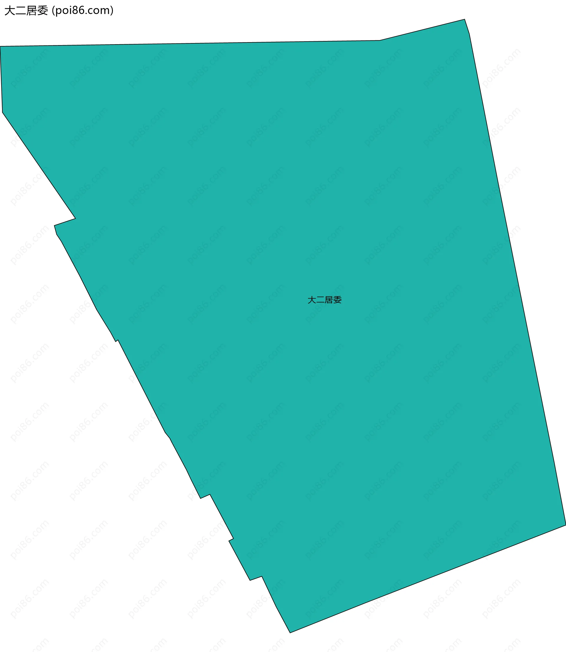 大二居委边界地图