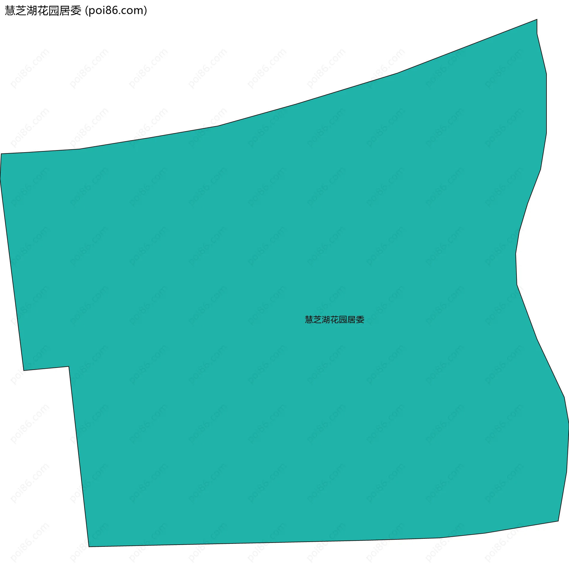 慧芝湖花园居委边界地图