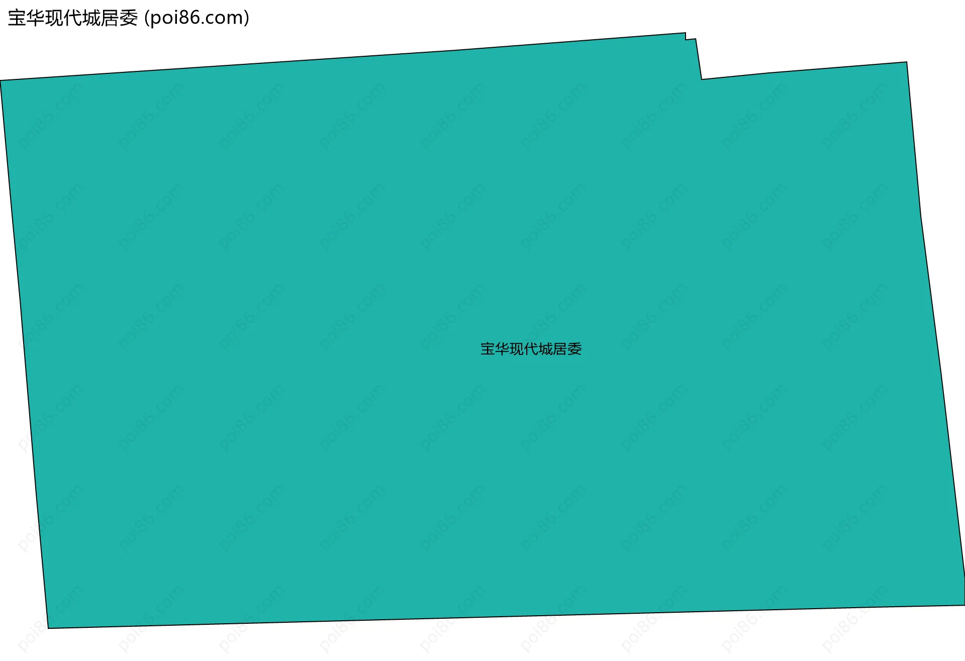 宝华现代城居委边界地图