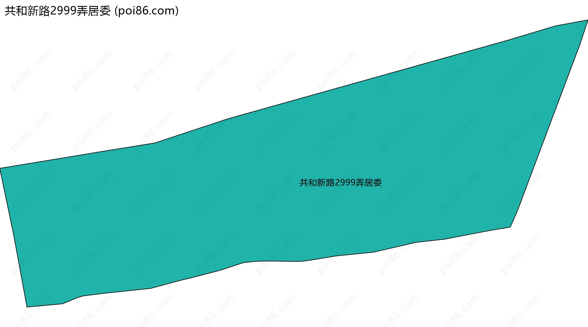 共和新路2999弄居委边界地图