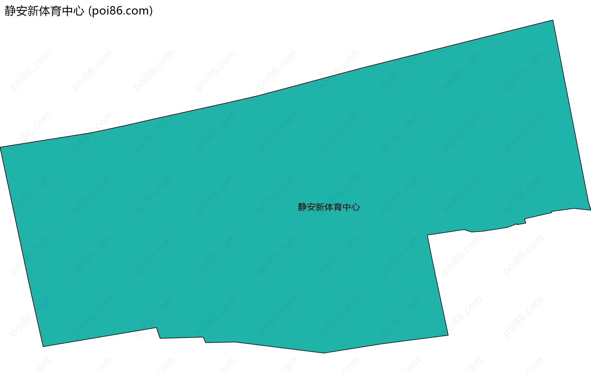 静安新体育中心边界地图