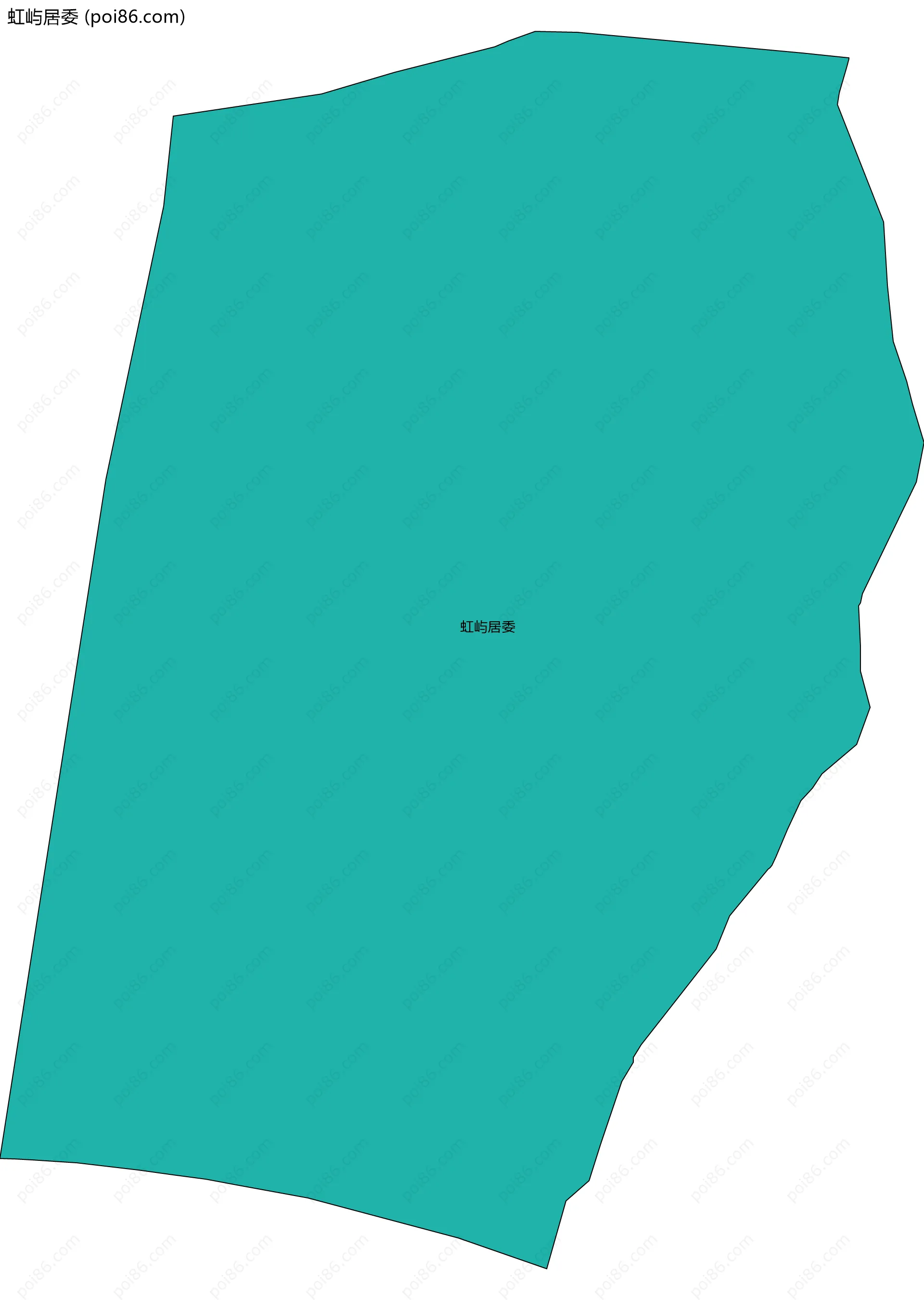 虹屿居委边界地图
