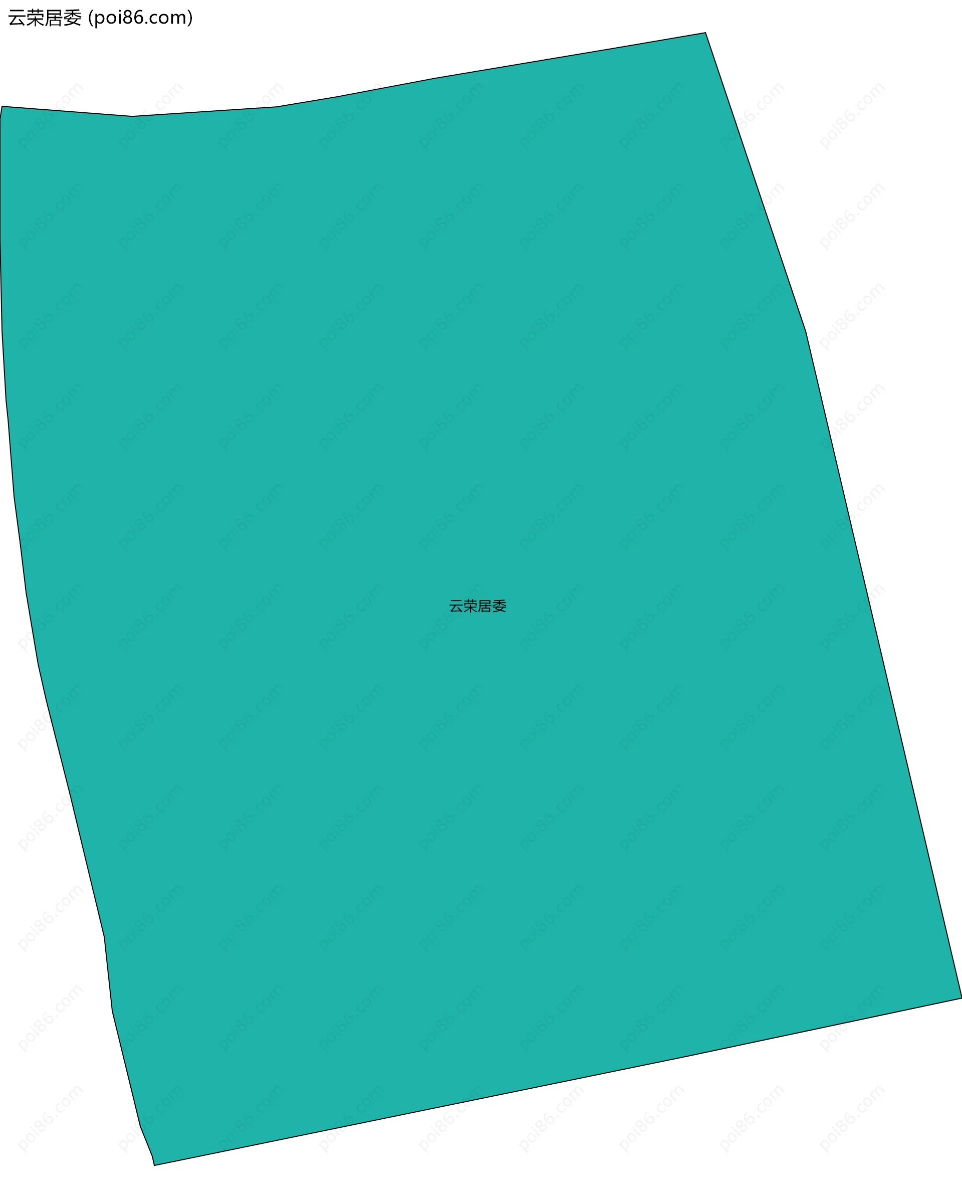 云荣居委边界地图