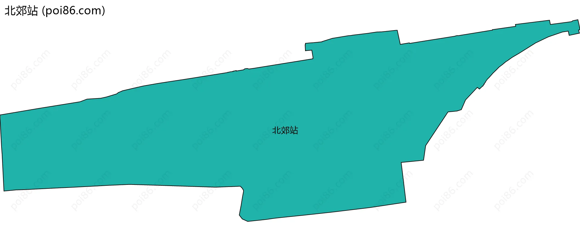 北郊站边界地图