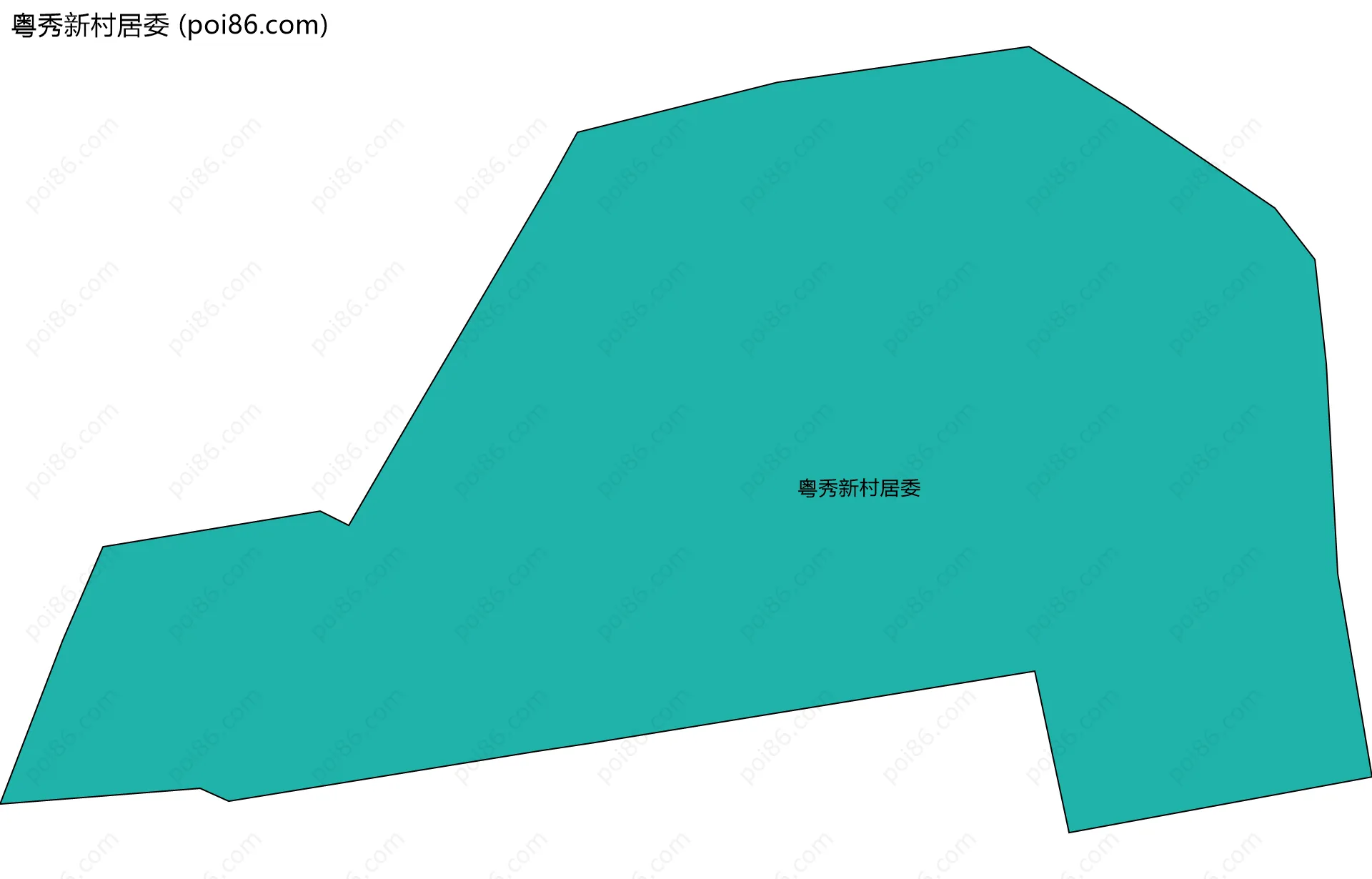 粤秀新村居委边界地图