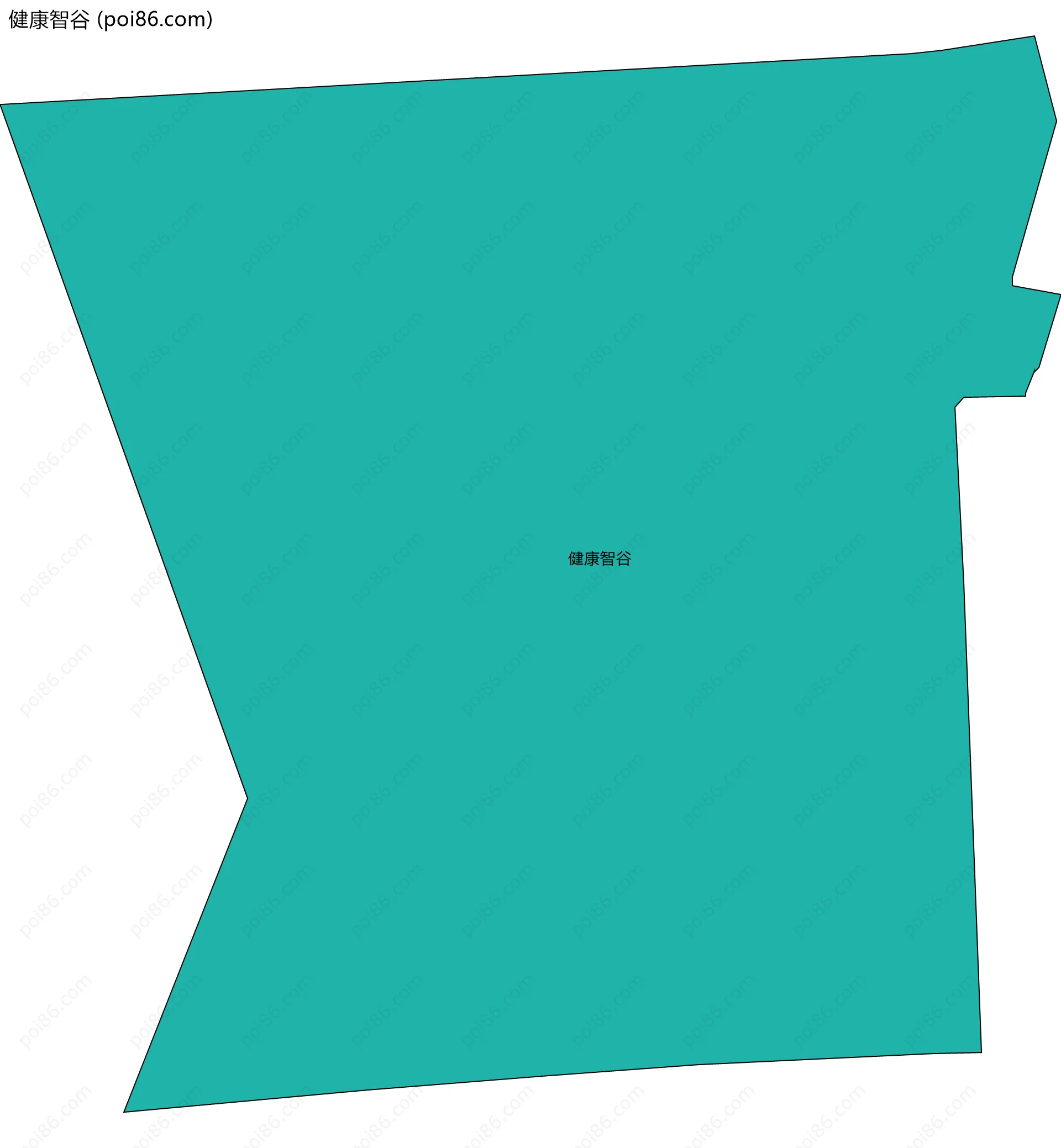 健康智谷边界地图